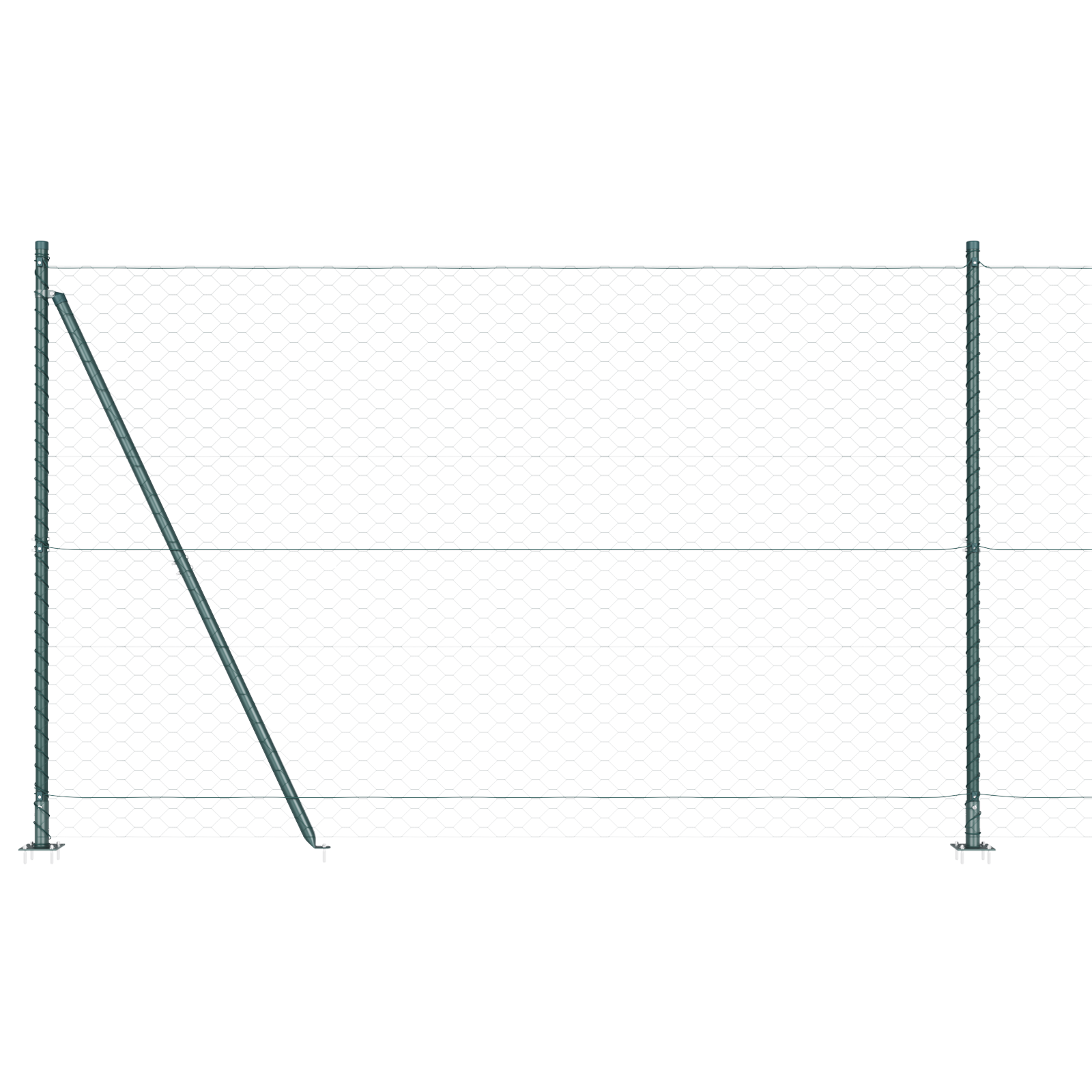Gard Hexagonal Verde 1.4x50 m Oțel GartenMobel Dekor