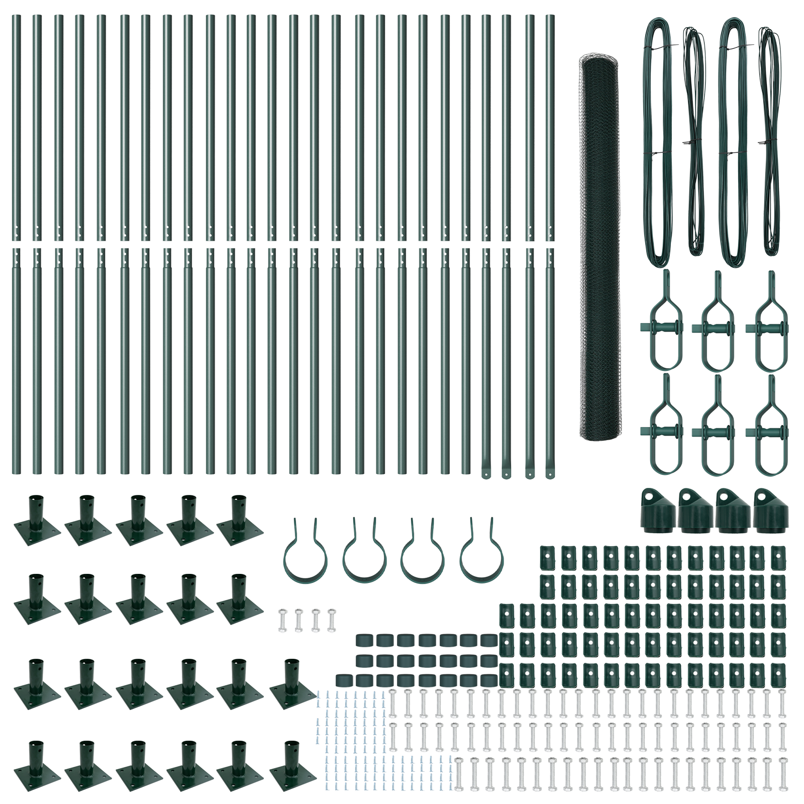 Gard Hexagonal Verde 1.6x50 m Oțel GartenMobel Dekor