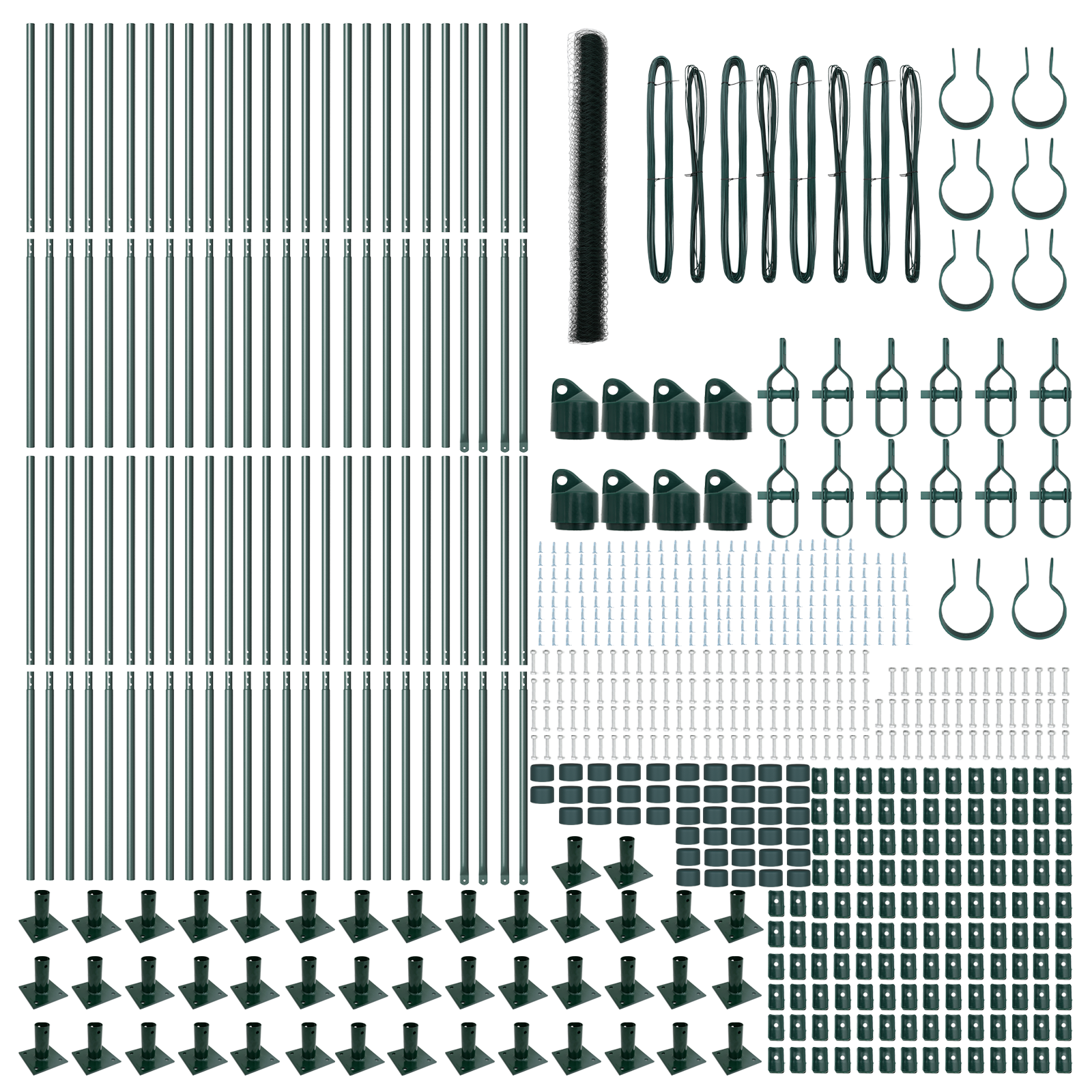 Gard Hexagonal Verde 1,6x100 m Oțel GartenMobel Dekor