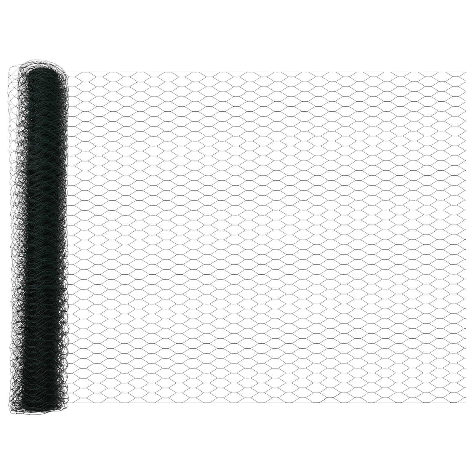 Gard Hexagonal  Verde 1,2x100 m Metal, Stâlpi de Gard  cu Plăci de Bază 13 buc Ø32mm 68,5cm Oțel Galvanizat GartenMobel Dekor