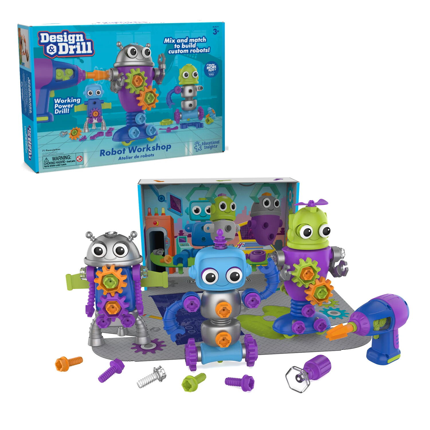 Bormasina Magica - Atelierul roboteilor PlayLearn Toys