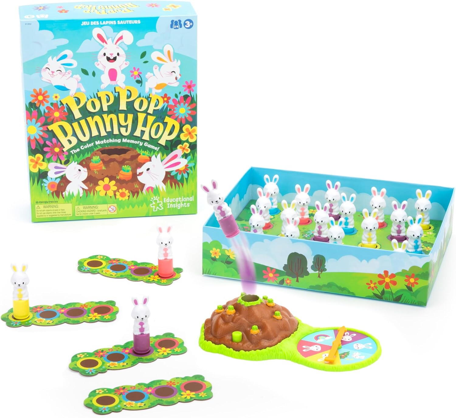Joc de memorie - Pop Pop Bunny Hop PlayLearn Toys
