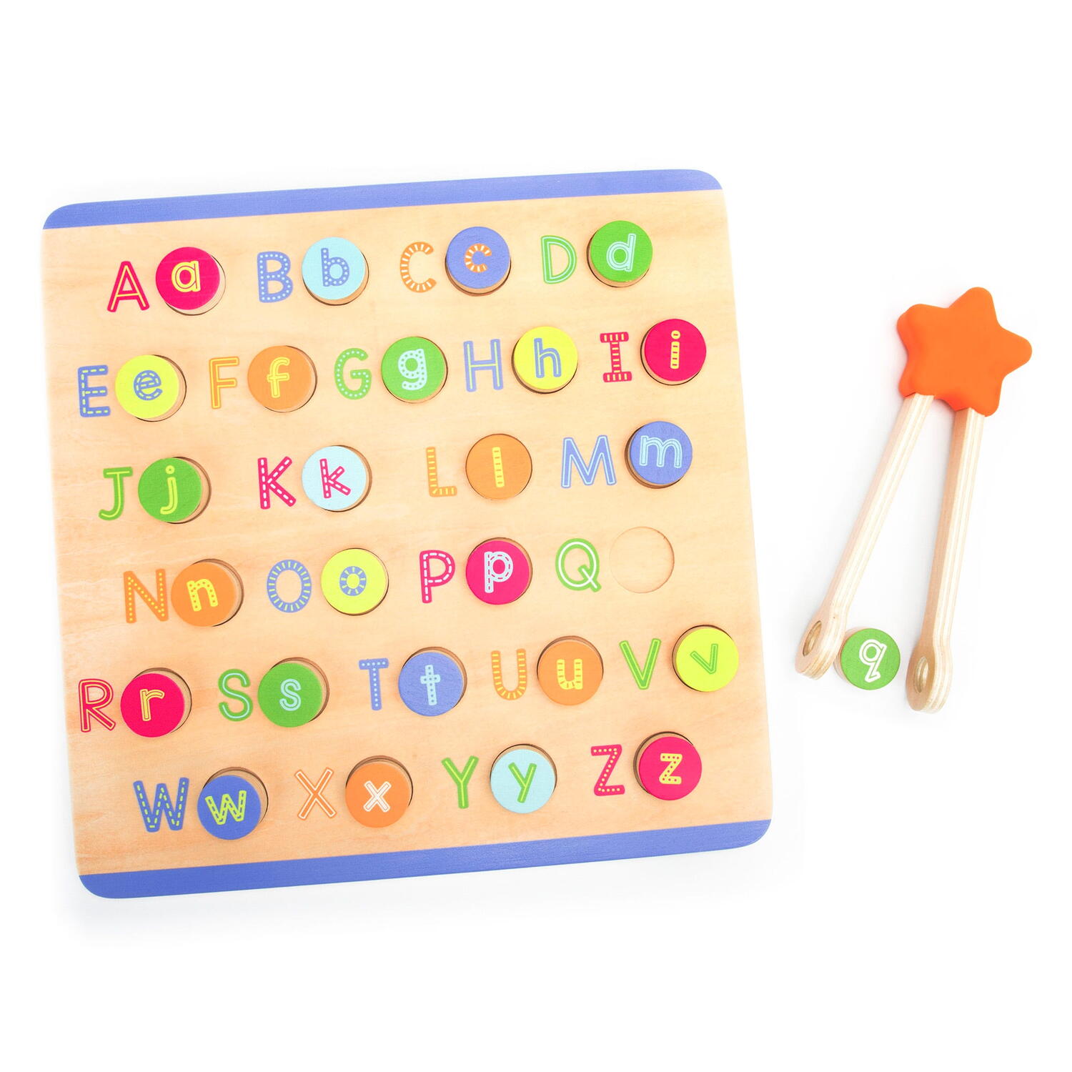 Puzzle din lemn - Litere & sunete in lb. engleza PlayLearn Toys