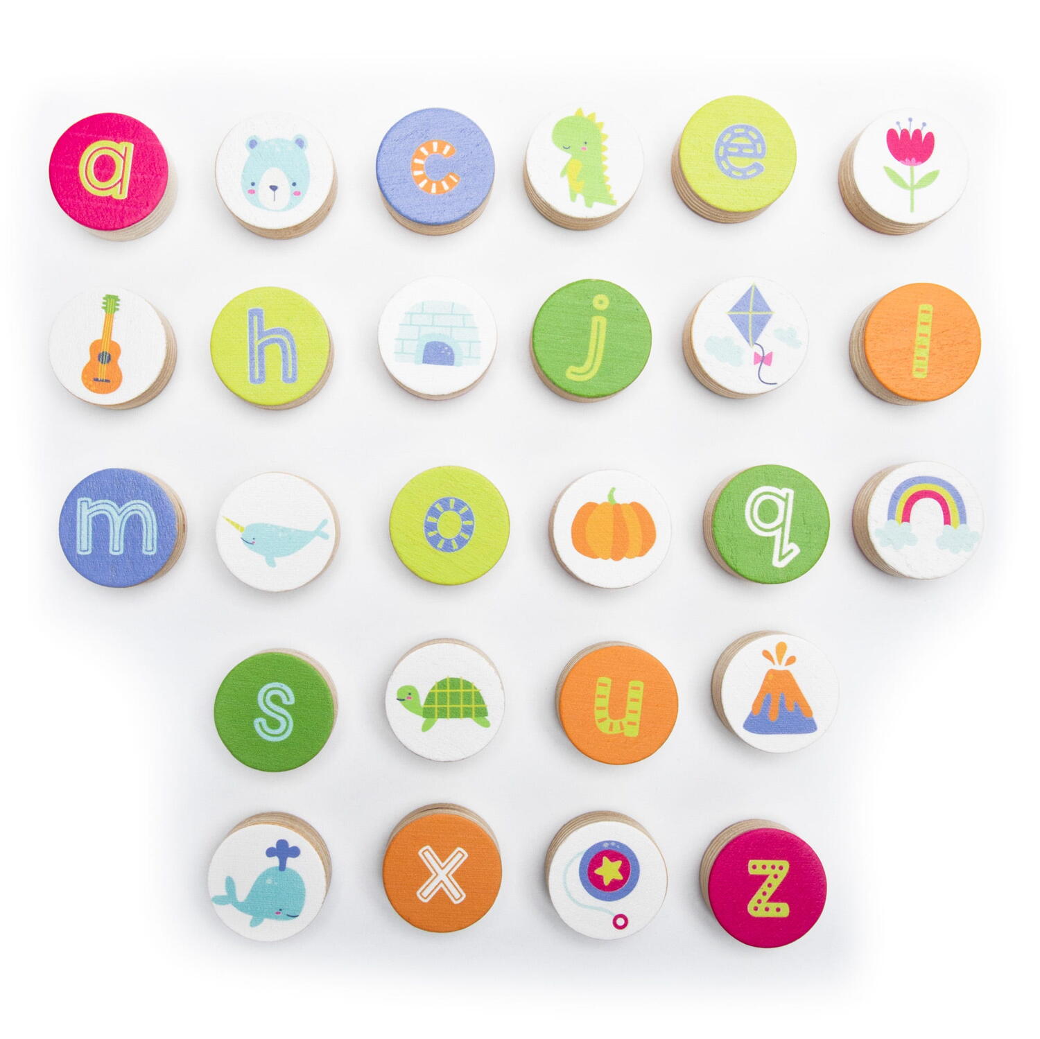 Puzzle din lemn - Litere & sunete in lb. engleza PlayLearn Toys