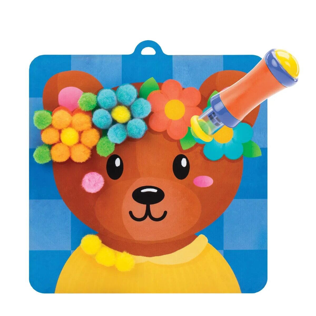 Set creativ cu pompoane - Imbraca animalutele PlayLearn Toys