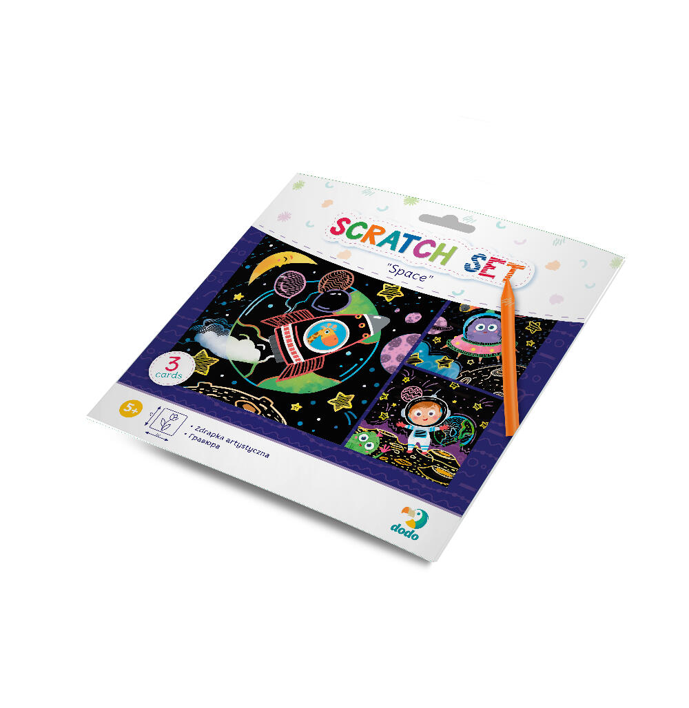 Set creativ de razuit - Spatiul cosmic PlayLearn Toys