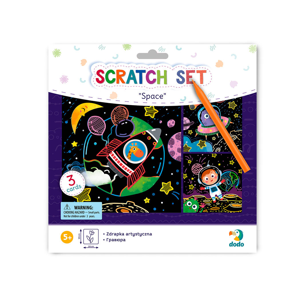 Set creativ de razuit - Spatiul cosmic PlayLearn Toys
