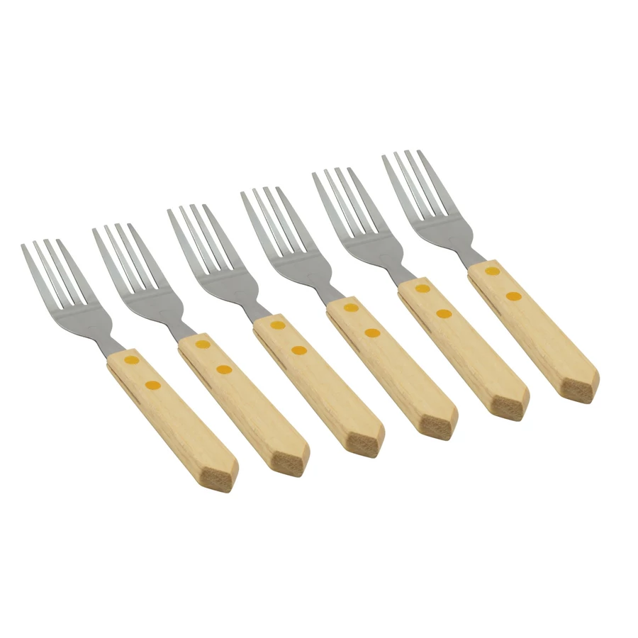 Set de furculițe cu mâner din lemn 6 bucăți Handy KitchenServ