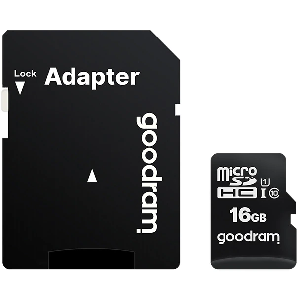 Card de memorie MicroSD Goodram cu Adaptor SD, Memorie 16 GB, Standard UHS-I SmartElectro IntelligentHouse