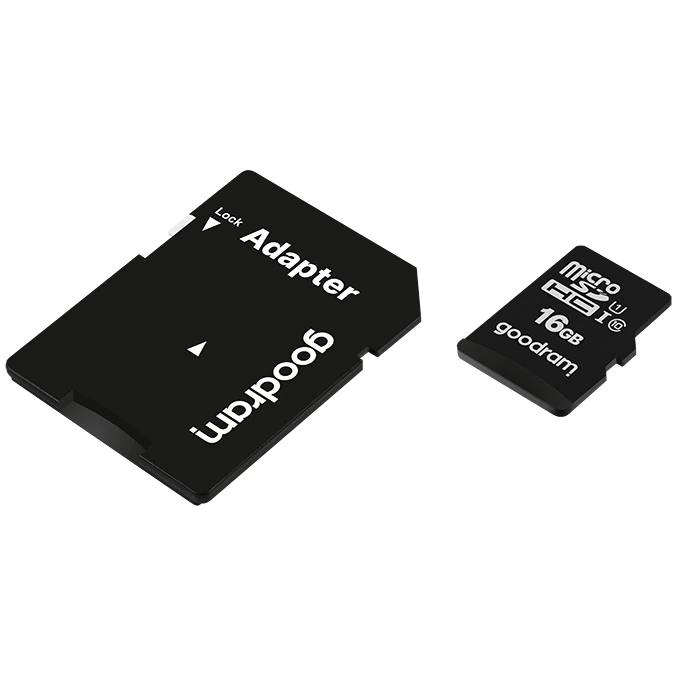 Card de memorie MicroSD Goodram cu Adaptor SD, Memorie 16 GB, Standard UHS-I SmartElectro IntelligentHouse