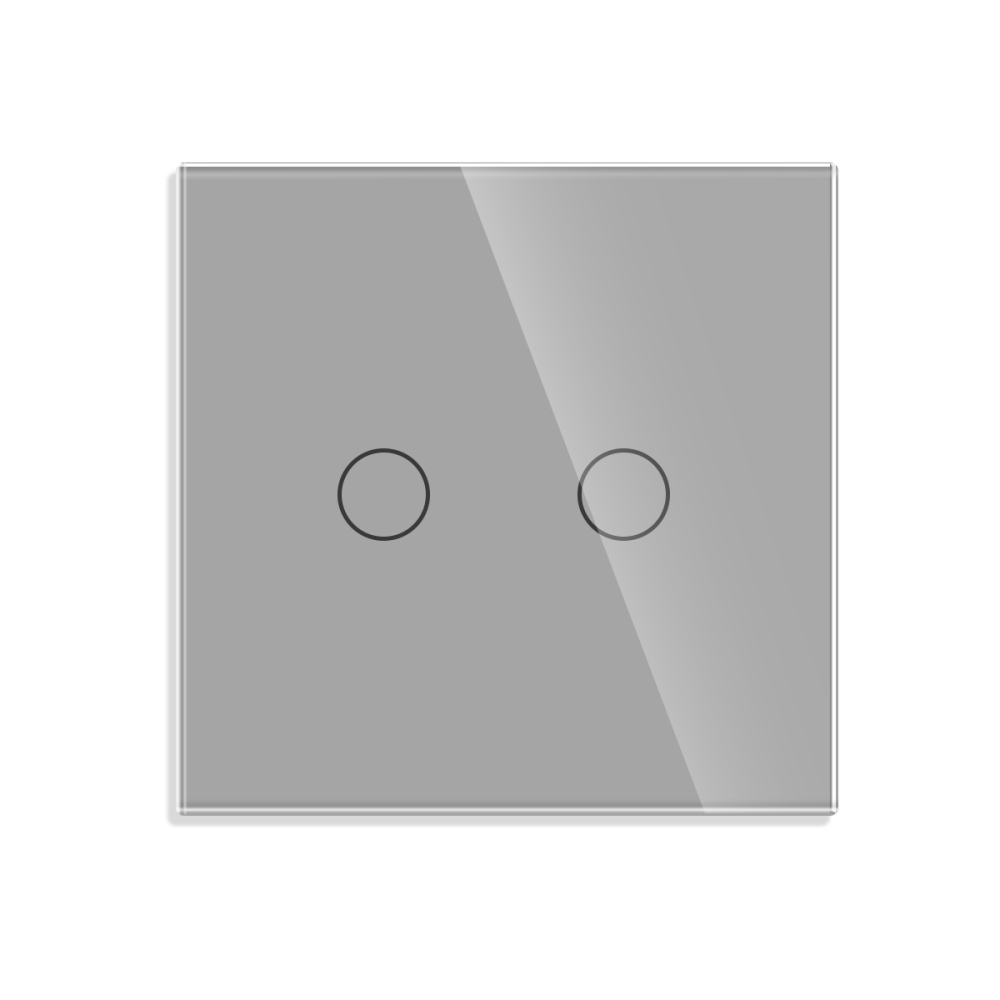 Intrerupator Dublu Cap Scara cu Touch din Sticla LUXION, RF433 SmartElectro IntelligentHouse