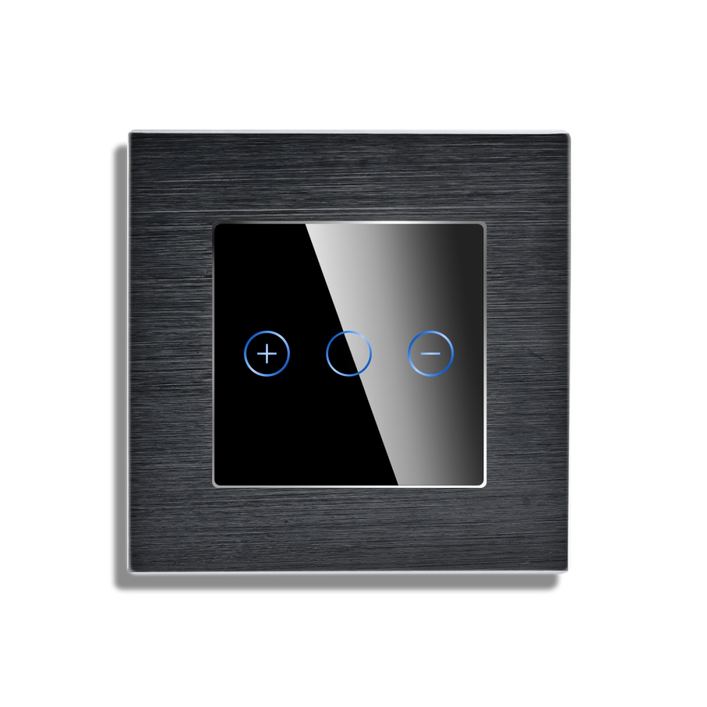 Intrerupator Simplu cu Variator cu Touch din Sticla si Rama de Aluminiu LUXION, protocol Zigbee SmartElectro IntelligentHouse