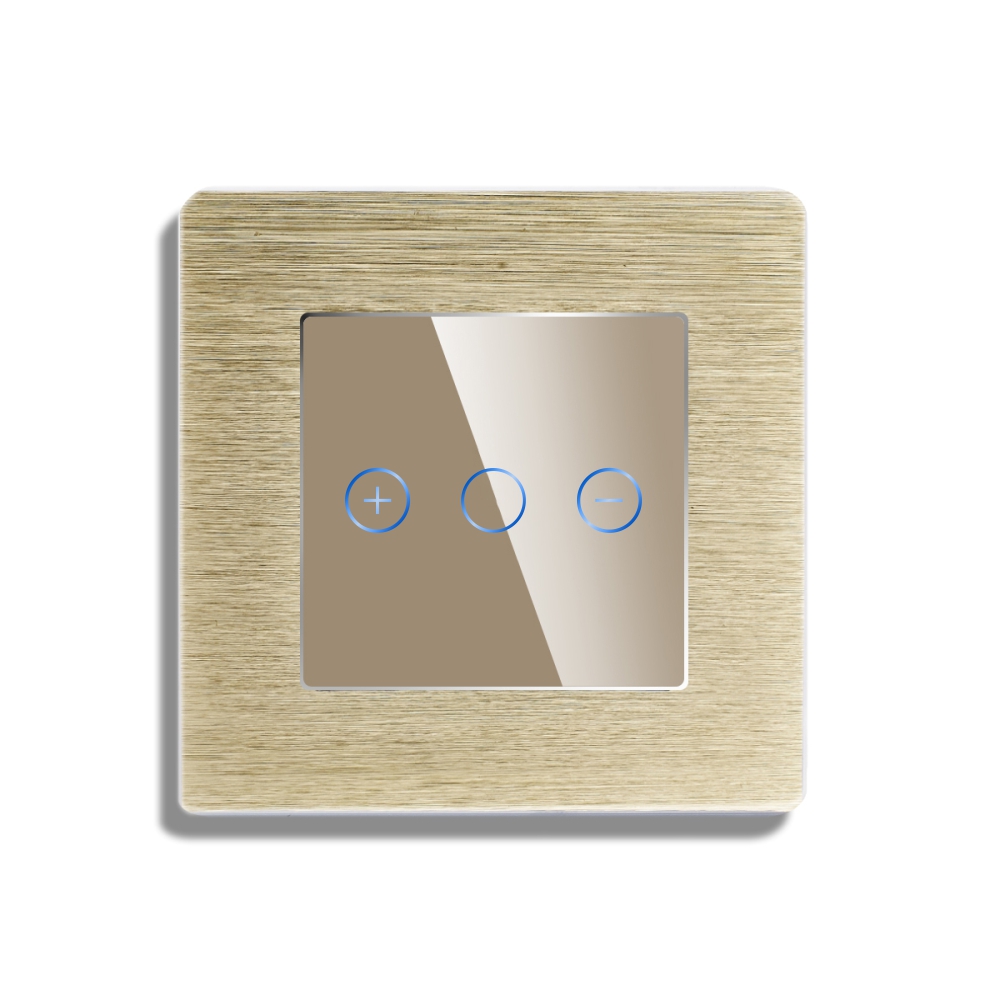 Intrerupator Simplu cu Variator cu Touch din Sticla si Rama de Aluminiu LUXION, protocol Zigbee SmartElectro IntelligentHouse