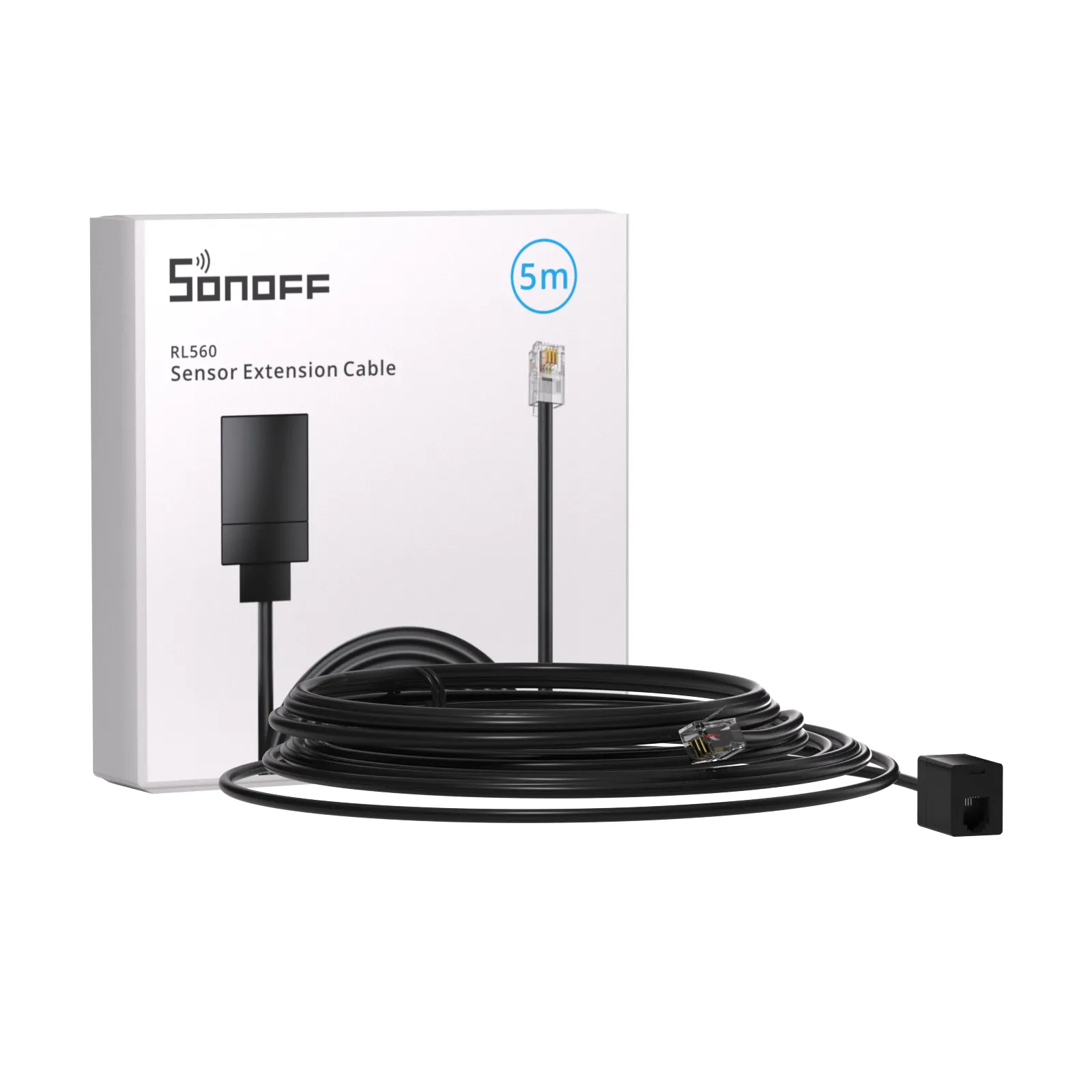 Prelungitor Sonoff RL560, Lungime 5 m, Compatibil cu senzori Sonoff SmartElectro IntelligentHouse