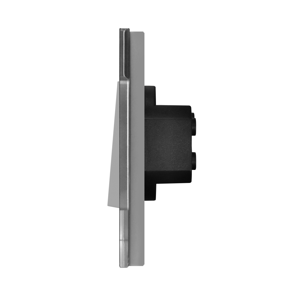 Intrerupator Dublu Cap Scara Mecanic LUXION cu Rama din Sticla SmartElectro IntelligentHouse