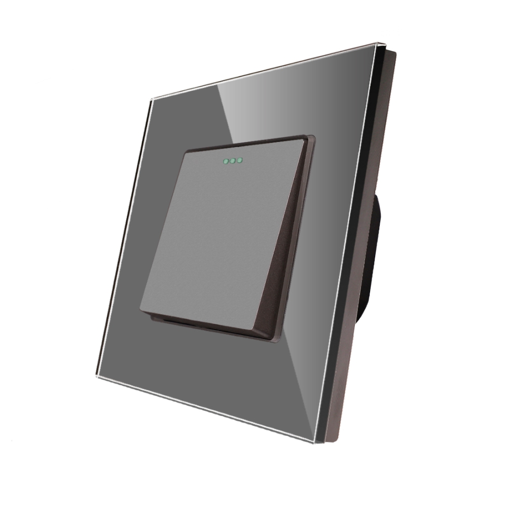 Intrerupator Simplu Mecanic LUXION cu Rama din Sticla SmartElectro IntelligentHouse