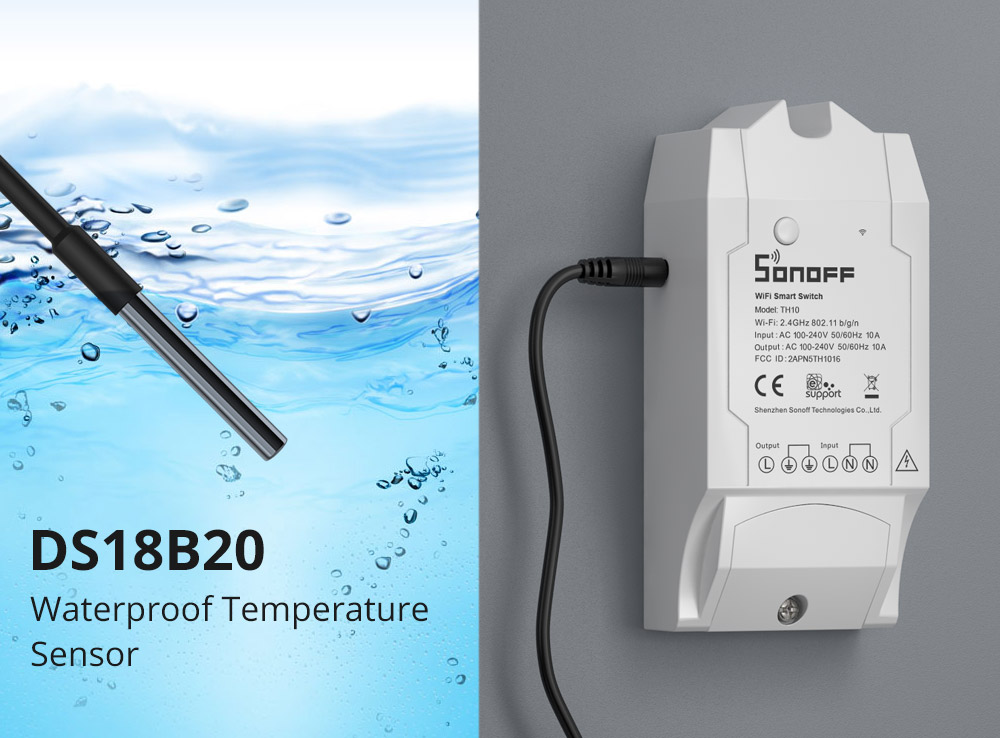 Senzor de temperatura rezistent la apa Sonoff DS18B20-RJ9 SmartElectro IntelligentHouse