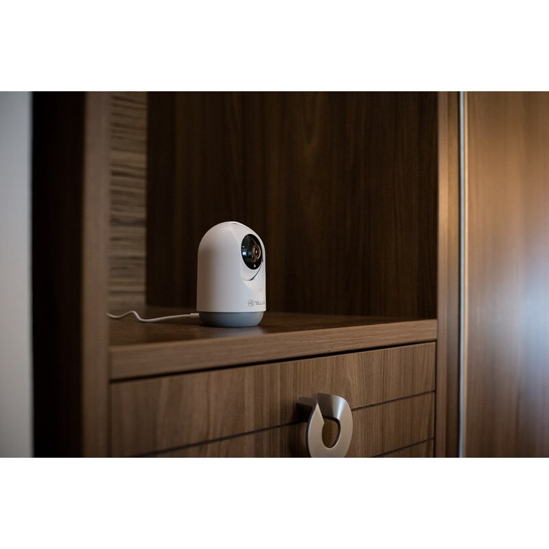 Camera inteligenta interior Tellur, 3MP, Ultra HD, Night Vision, Senzor PIR, PTZ SmartElectro IntelligentHouse