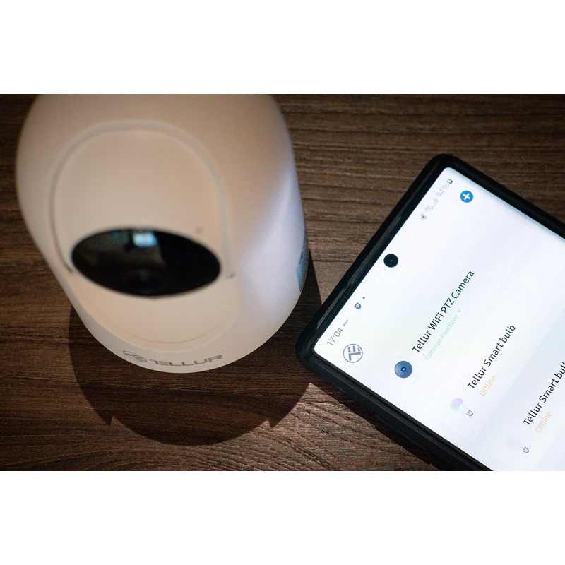 Camera inteligenta interior Tellur, 3MP, Ultra HD, Night Vision, Senzor PIR, PTZ SmartElectro IntelligentHouse