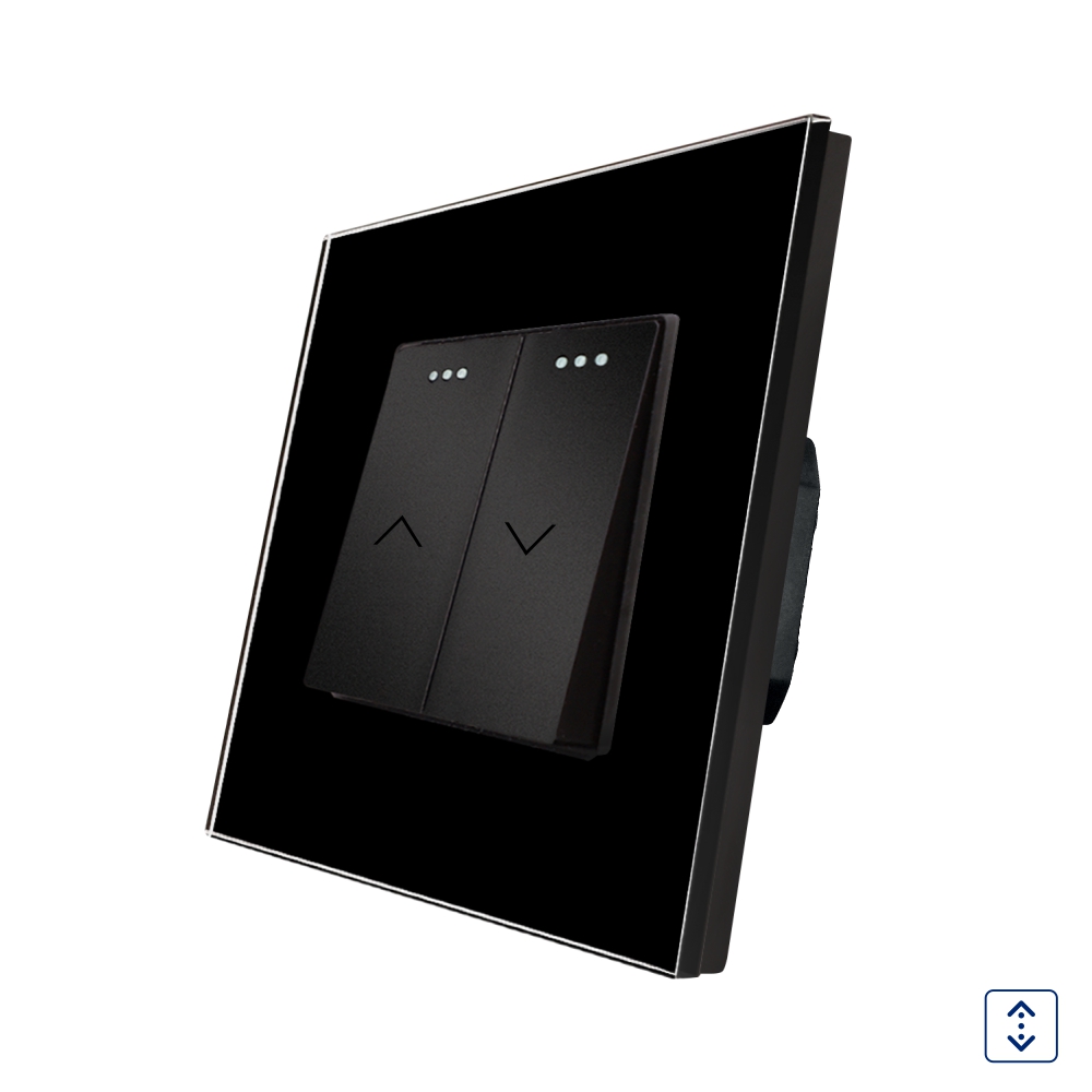 Intrerupator Jaluzele Mecanic LUXION cu Rama din Sticla SmartElectro IntelligentHouse