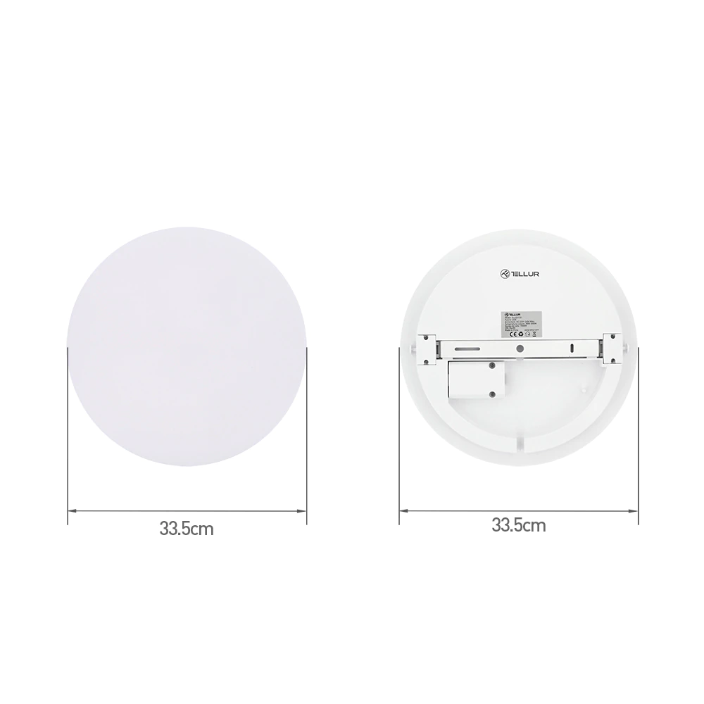 Plafoniera inteligenta LED RGB Tellur, Control vocal, 24W, Wi-Fi, Forma rotunda, 33 cm SmartElectro IntelligentHouse