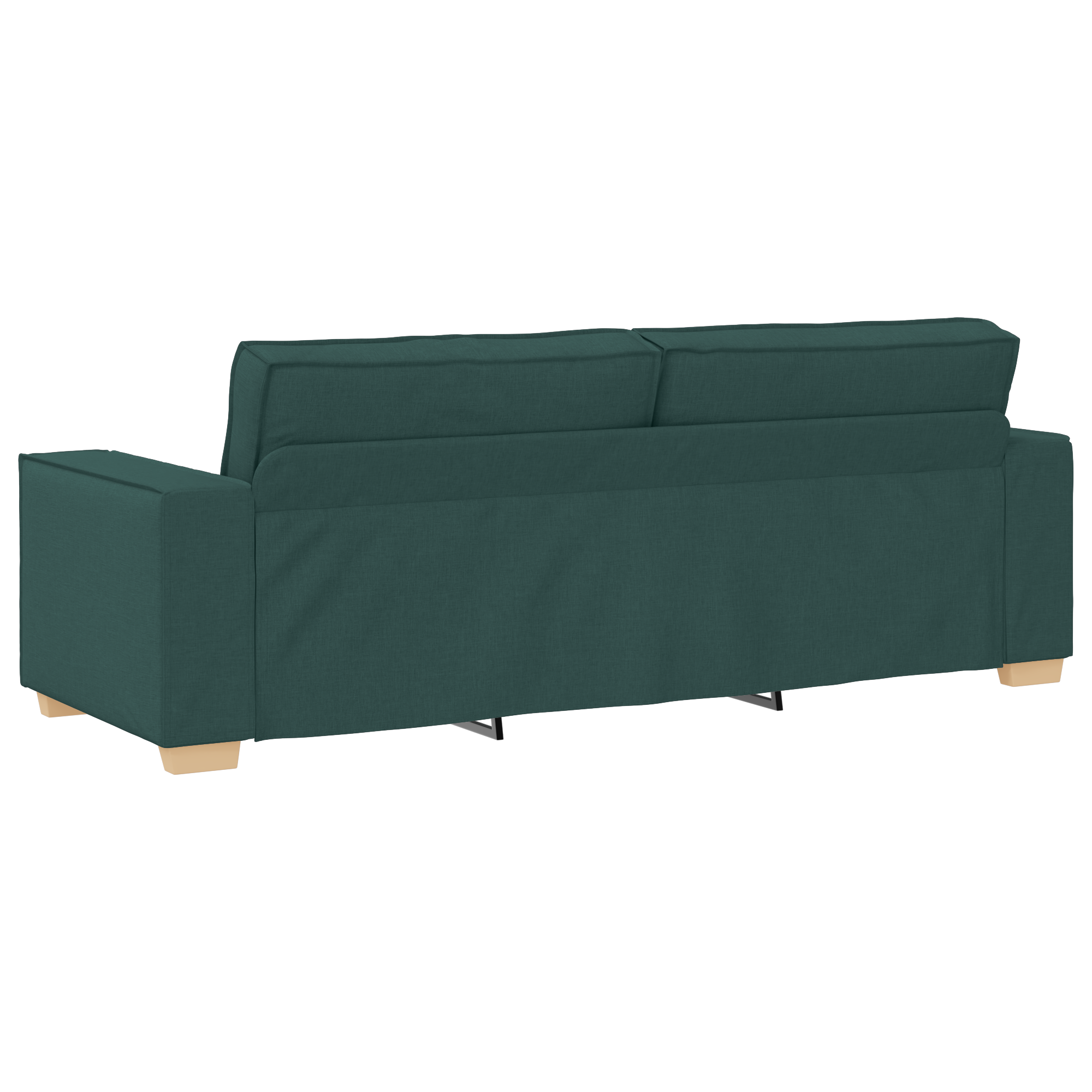 Set canapea, 3 piese, perne verde închis, textil GartenMobel Dekor