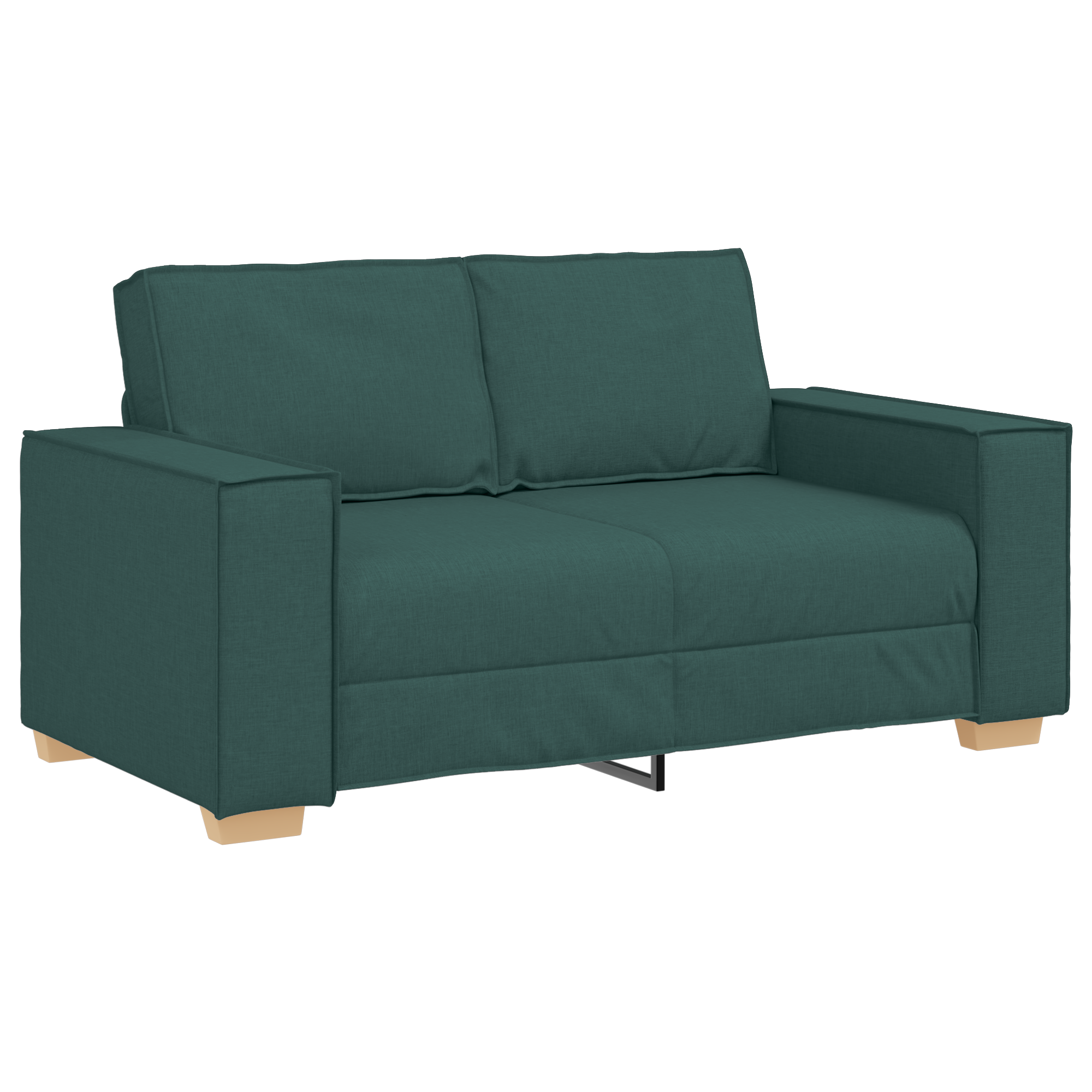Set canapea, 3 piese, perne verde închis, textil GartenMobel Dekor