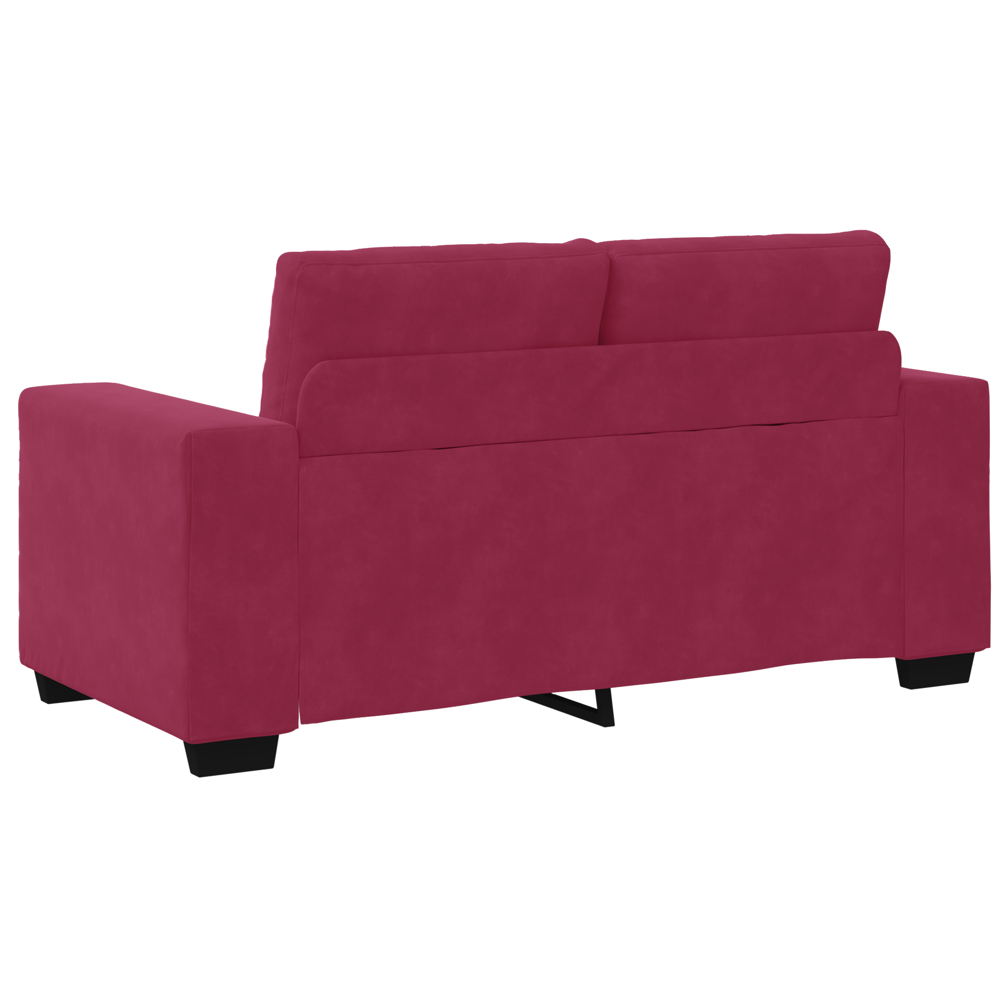 Set de Canapea cu Perne Catifea Roșie GartenMobel Dekor