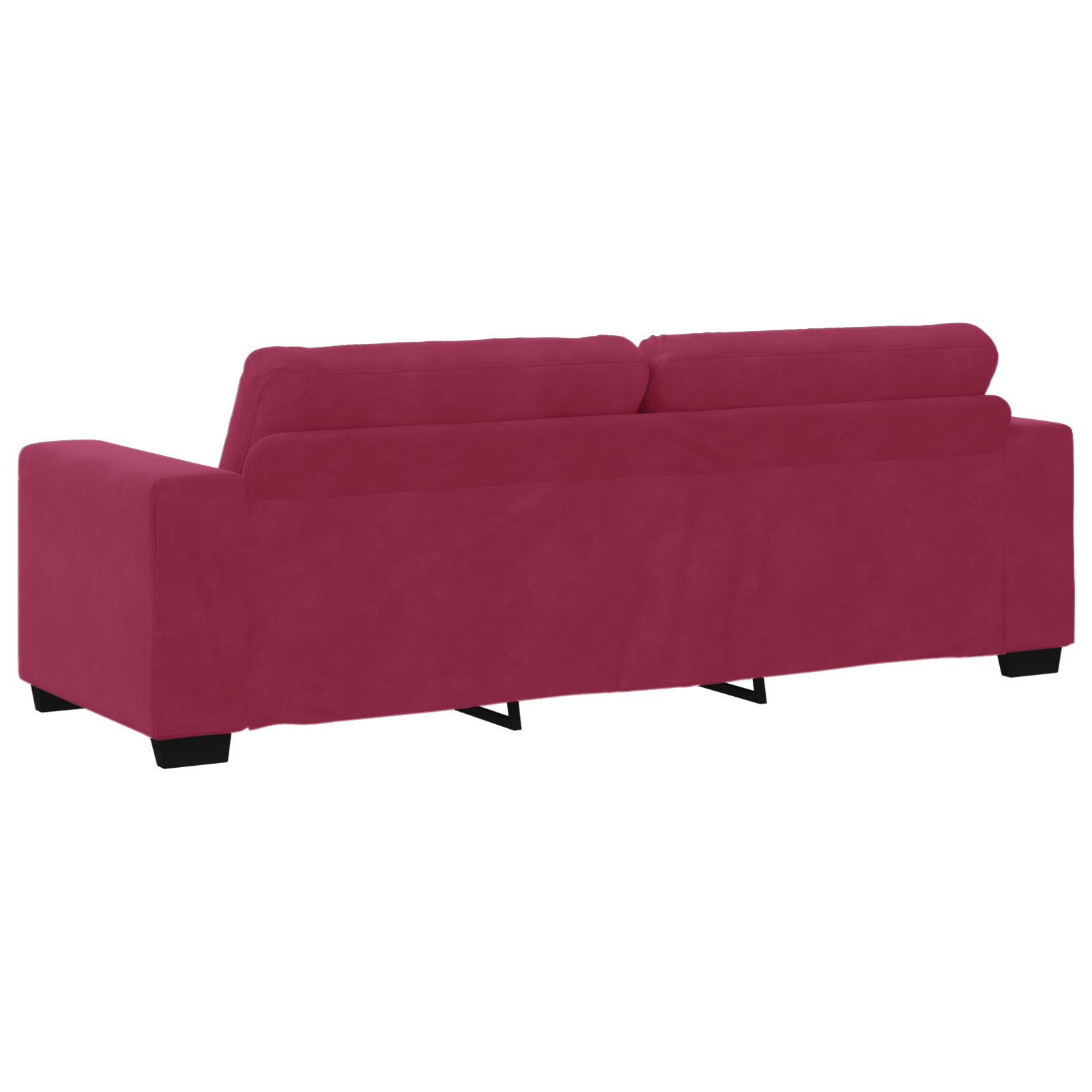 Set de Canapea cu Perne Catifea Roșie GartenMobel Dekor