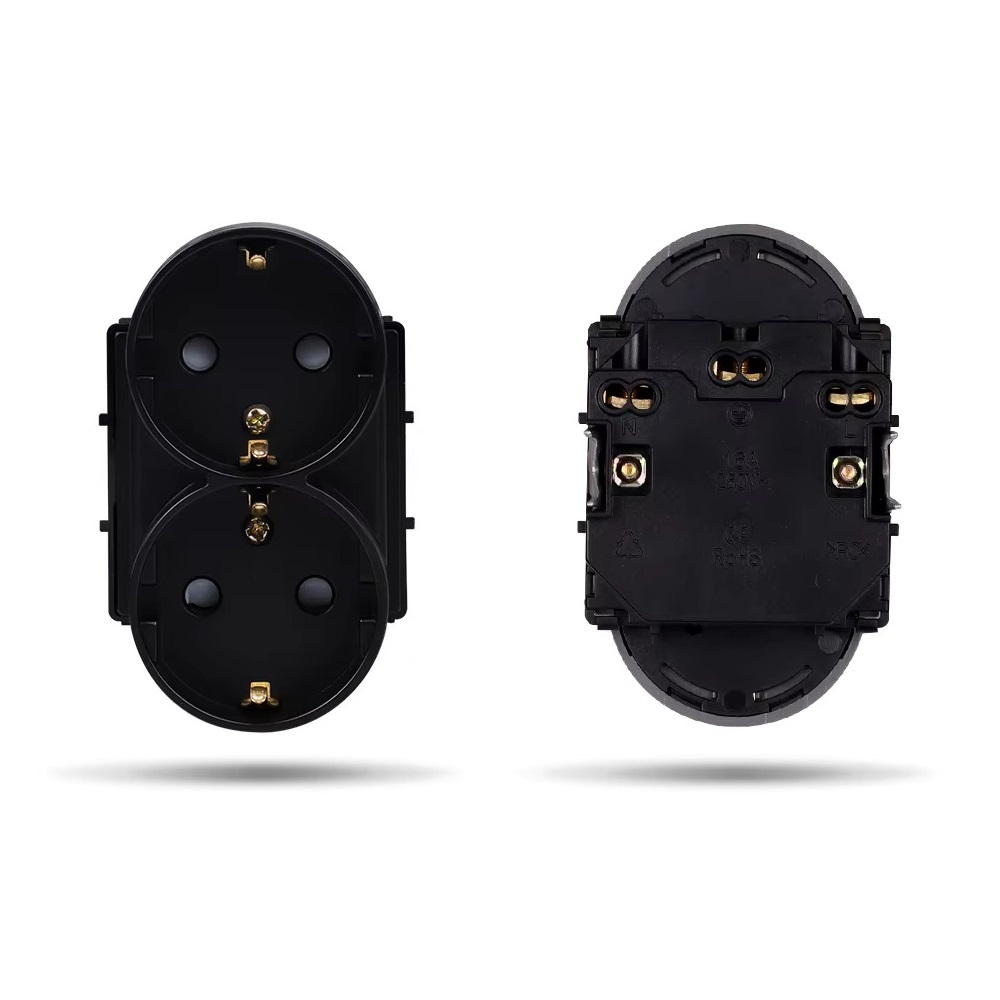 Modul Priza Dubla LUXION Pentru Doza Simpla SmartElectro IntelligentHouse