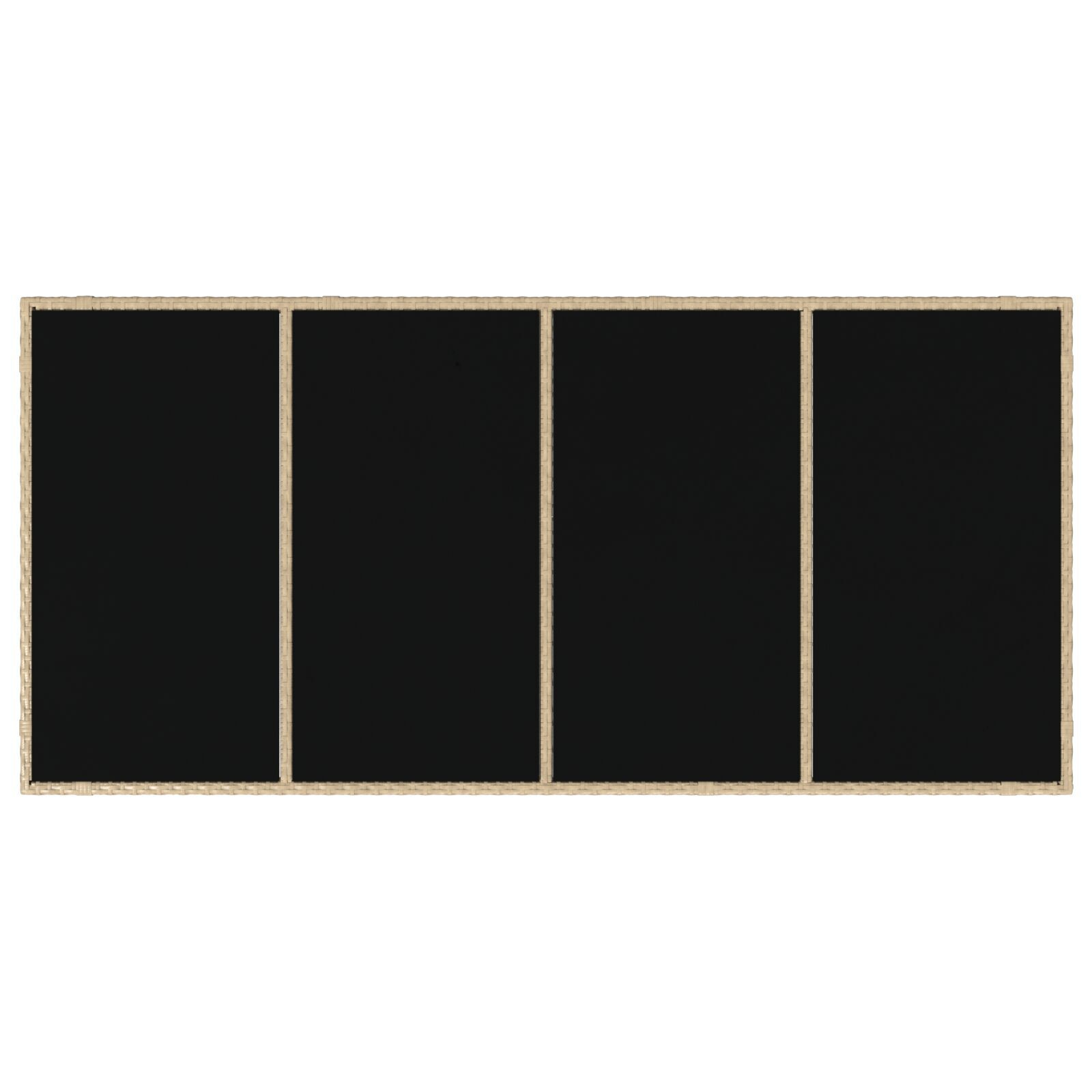 Set dining grădină  7 piese Bej Poliratan, Scaune pliabile  cu perne 2 buc Bej Poliratan GartenMobel Dekor