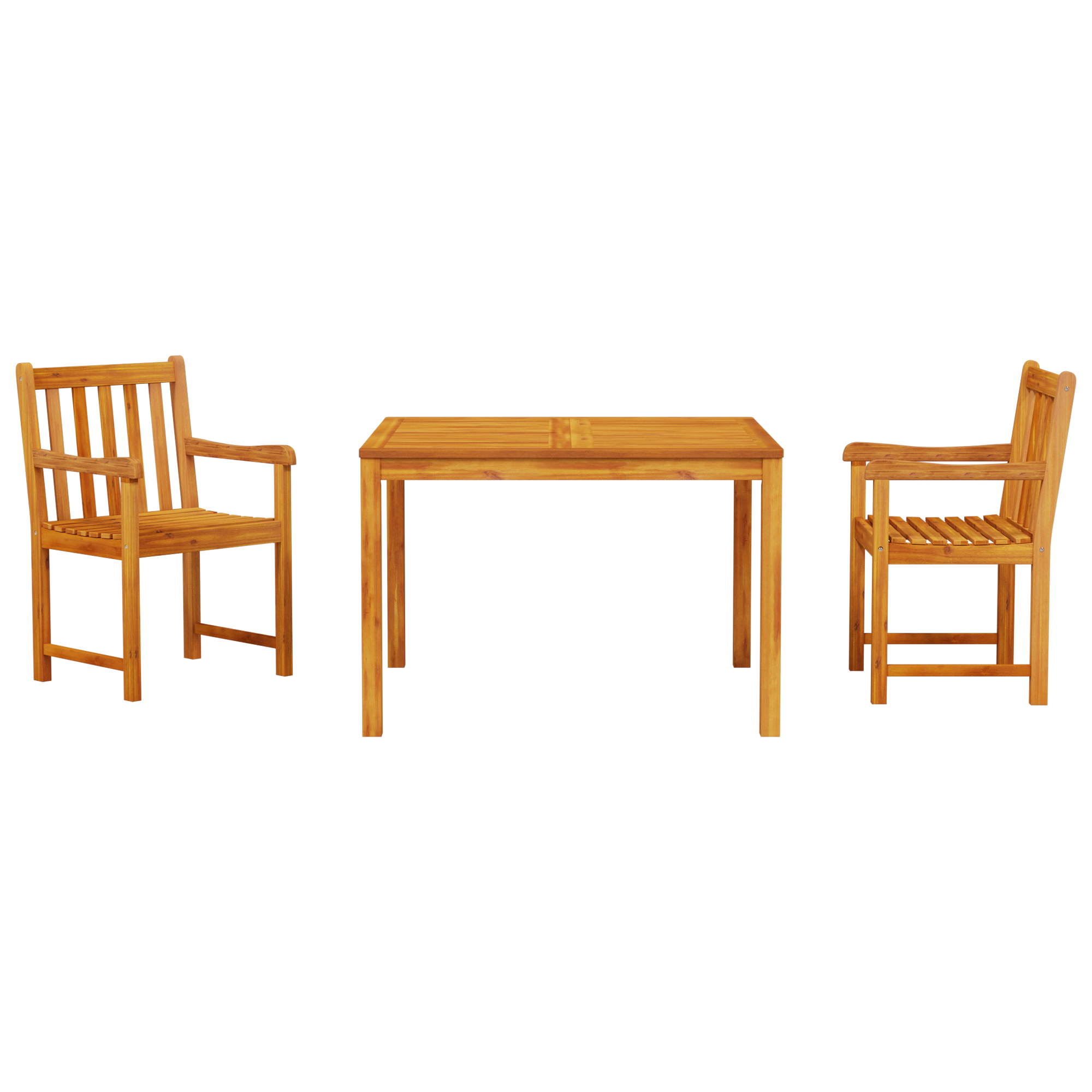 Set de dining pentru grădină  3 piese din lemn masiv de acacia GartenMobel Dekor