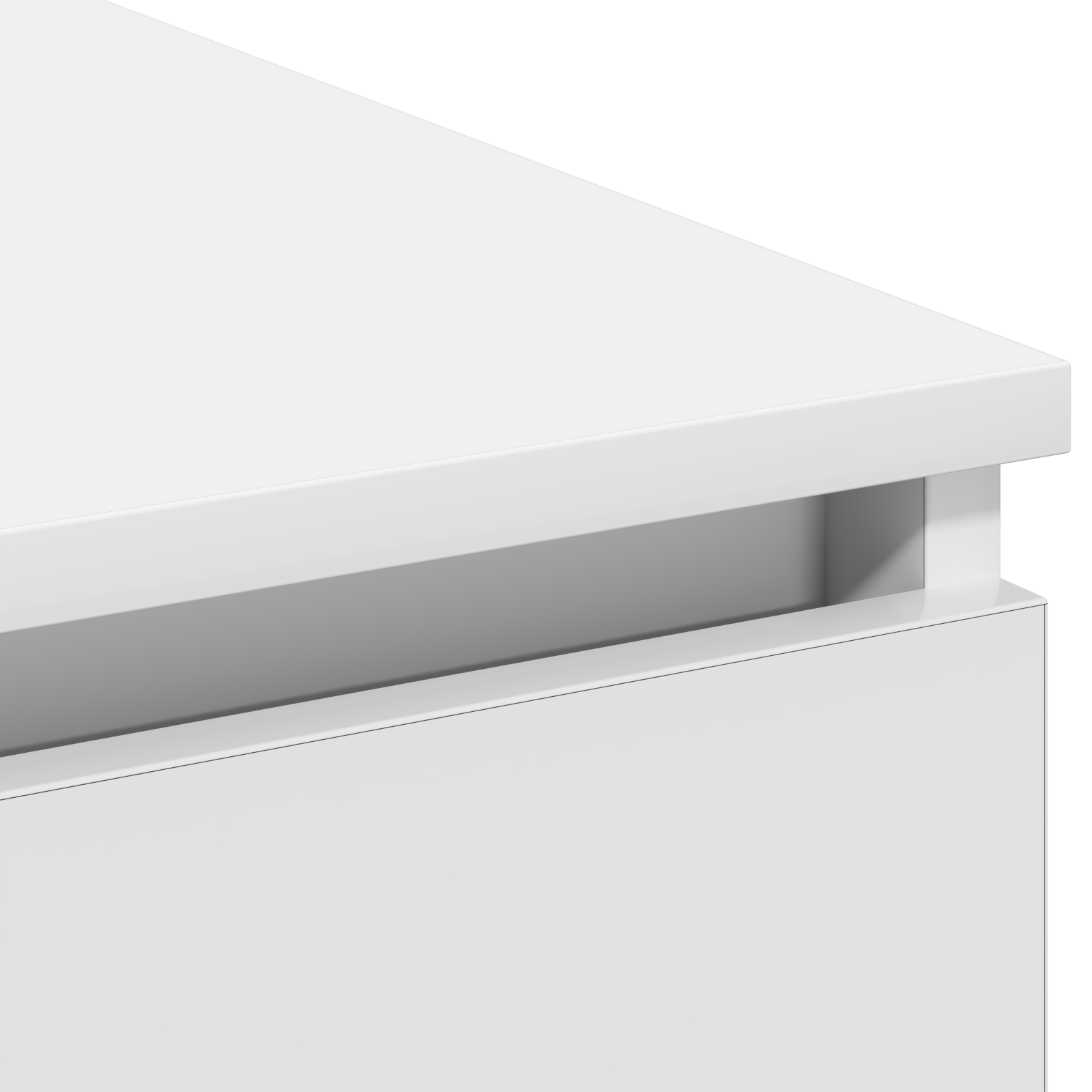 cabinet TV cu LED Alb 180x38x49 cm Lemn prelucrat GartenMobel Dekor