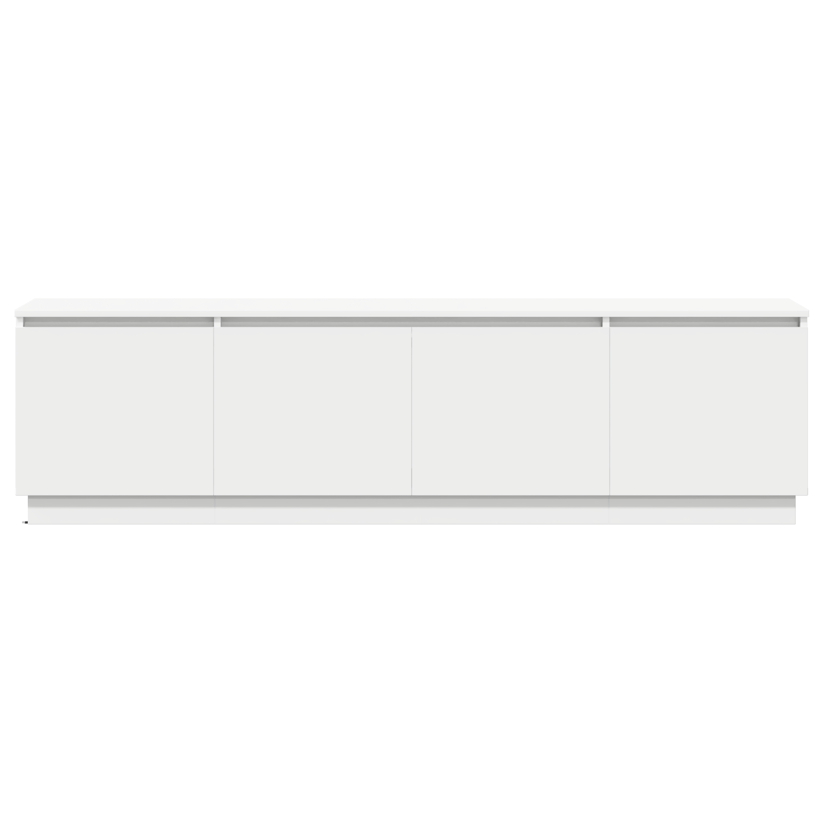 cabinet TV cu LED Alb 180x38x49 cm Lemn prelucrat GartenMobel Dekor