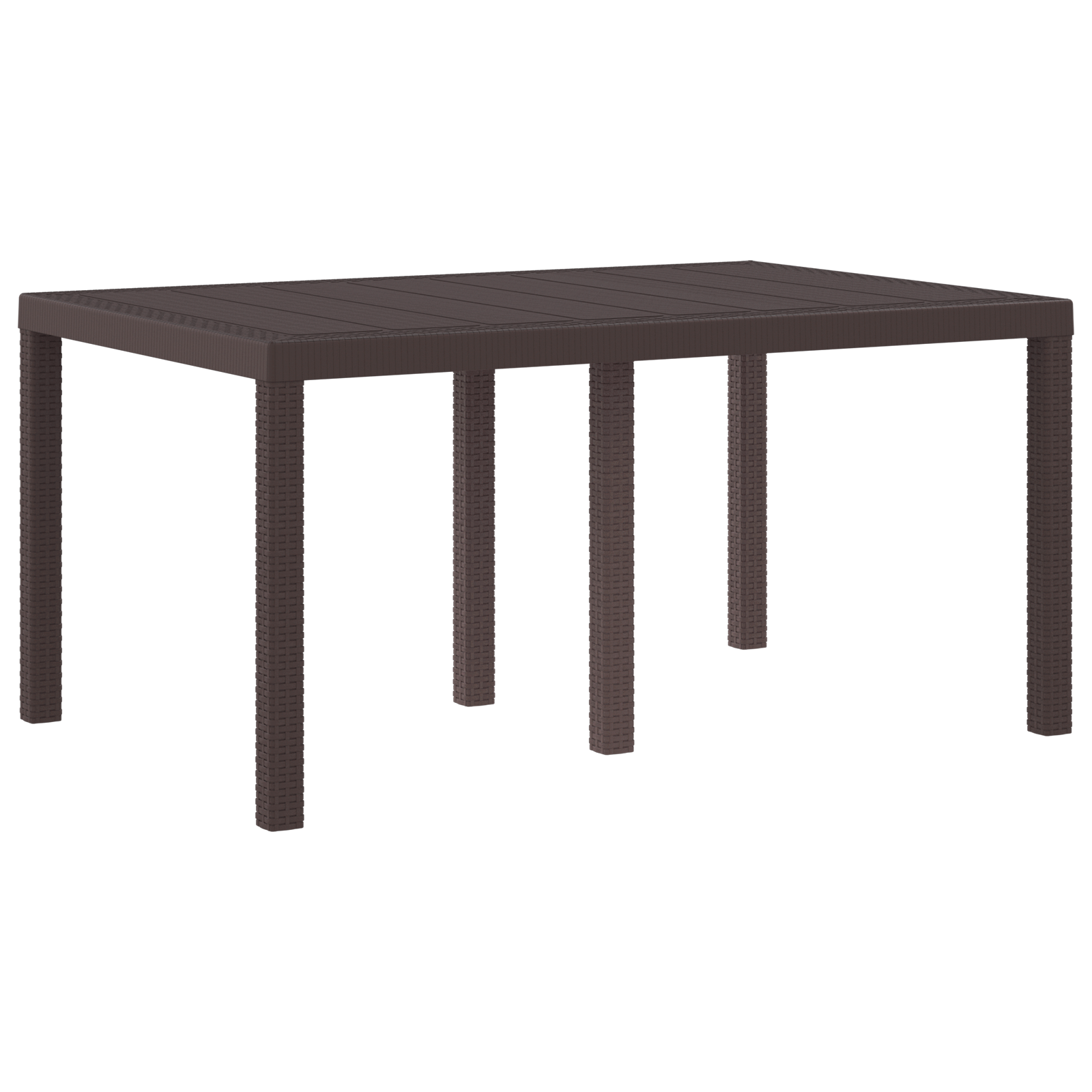 Set de Masă pentru Grădină cu 7 Piese Maro din Ratan Polimer GartenMobel Dekor