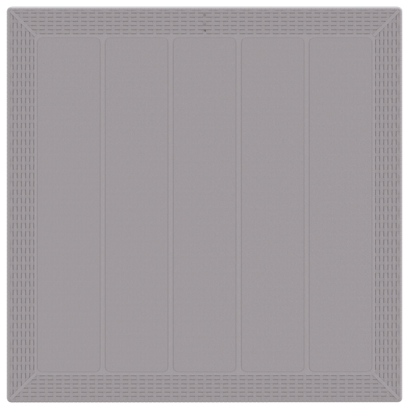 Set de dining pentru grădină de 5 piese cu perne gri deschis din ratan poly GartenMobel Dekor