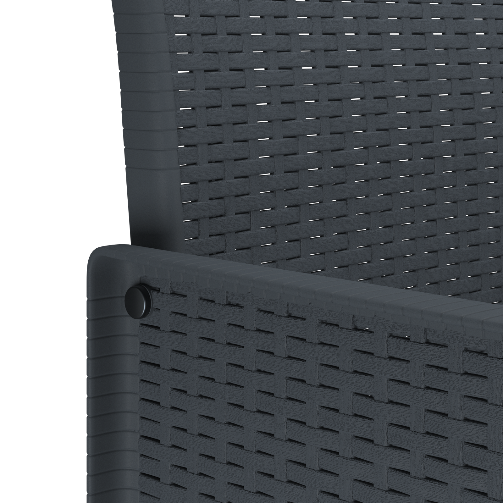 Set mese grădină 9 piese cu perne Anthracite Poly Rattan GartenMobel Dekor