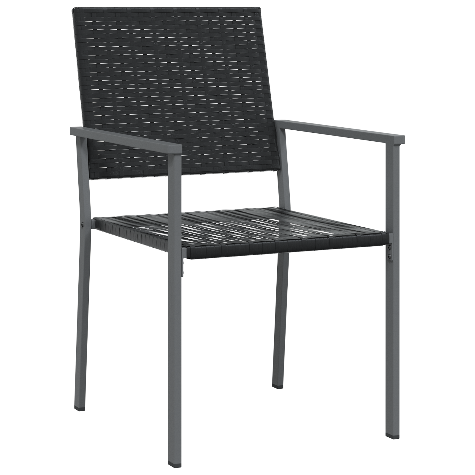 Set de dining pentru grădină 5 piese Negru Poliratan GartenMobel Dekor
