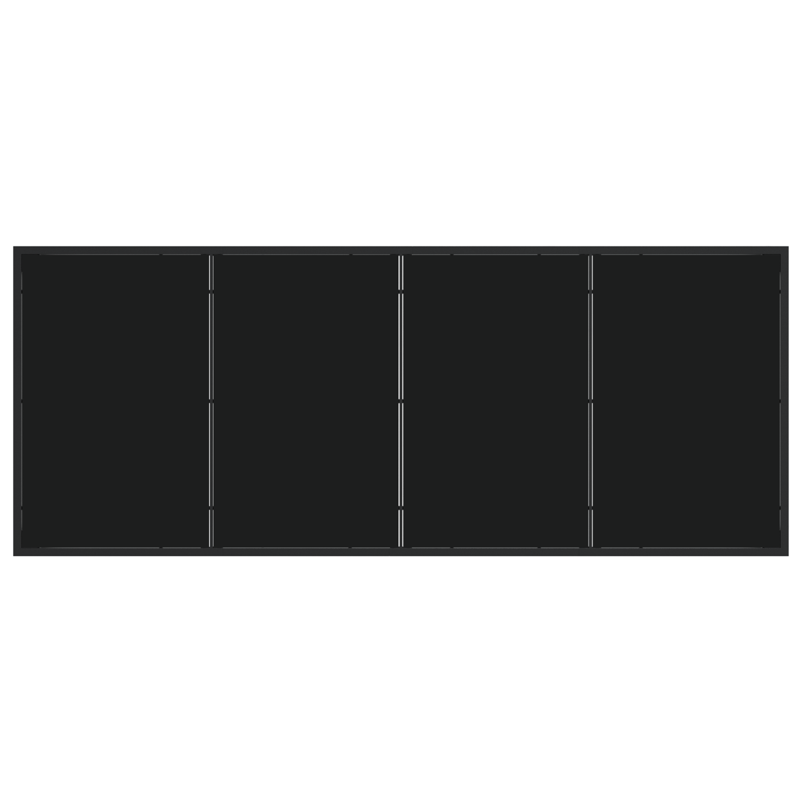 Set masă pentru grădină cu 7 piese Negru Rattan PVC GartenMobel Dekor