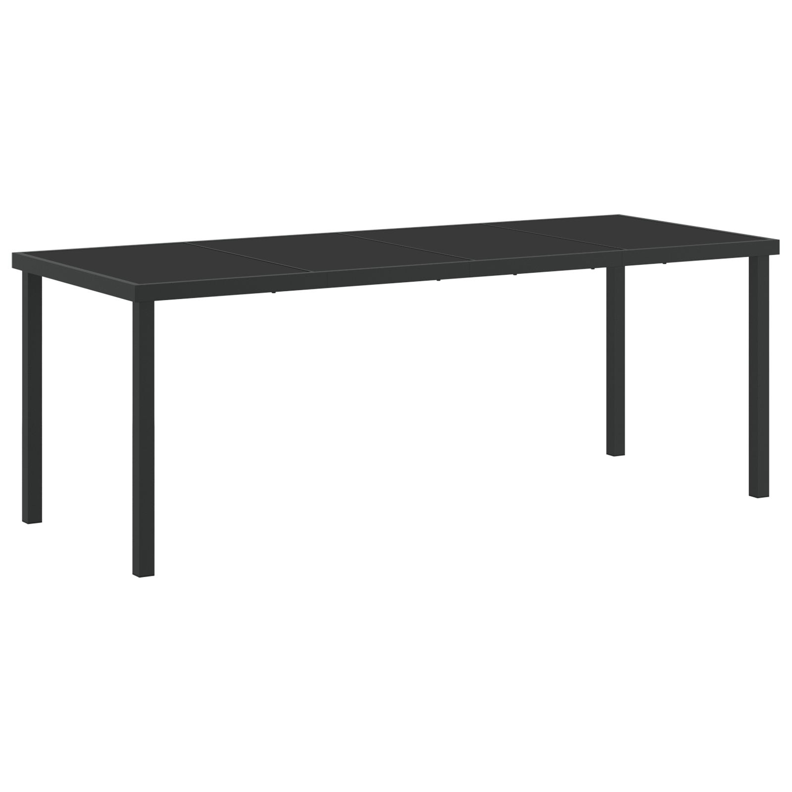 Set masă pentru grădină cu 7 piese Negru Rattan PVC GartenMobel Dekor