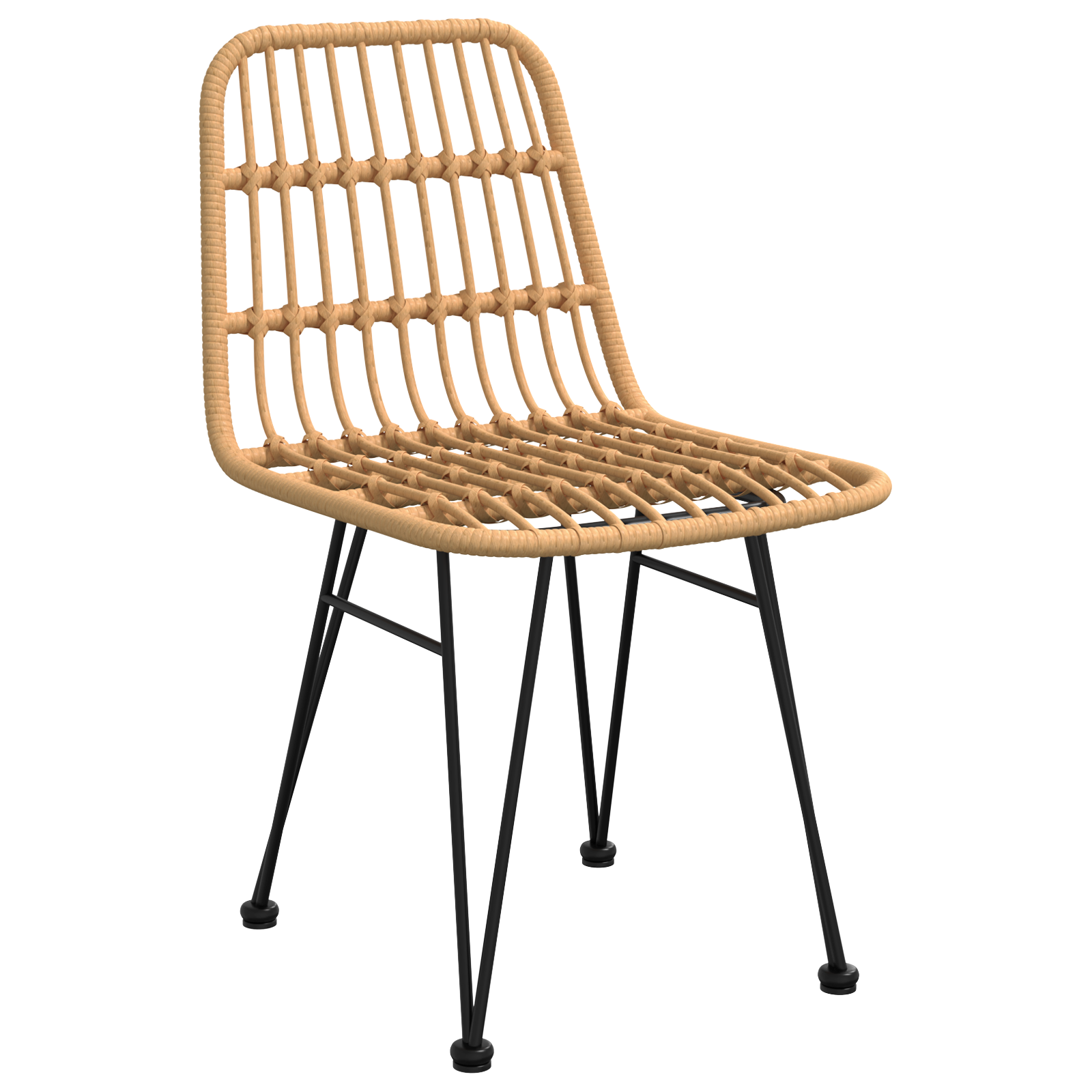 Set de dining de grădină 5 Piese Maro Ratan Polietilenă GartenMobel Dekor