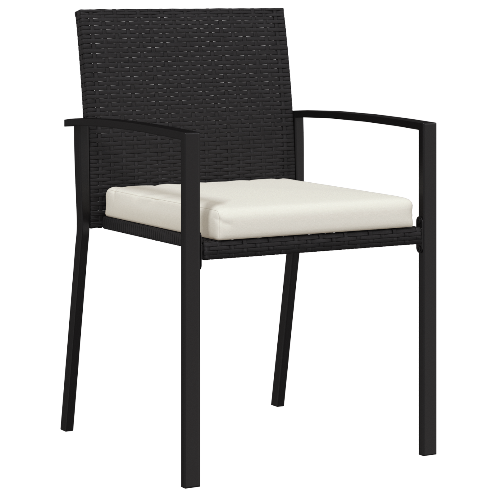 Set de dining pentru grădină 5 piese Negru Rattan sintetic GartenMobel Dekor