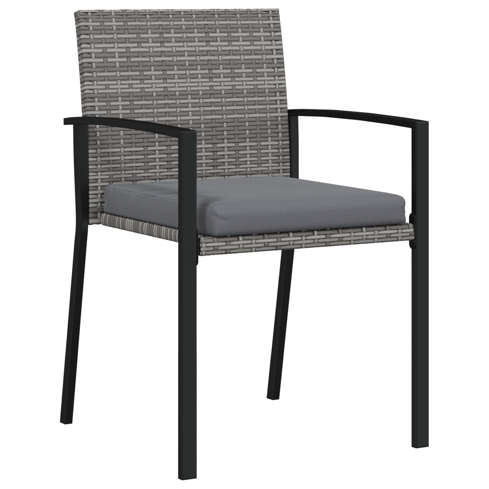 Set de dining 5 piese pentru grădină Gri Poliratan GartenMobel Dekor