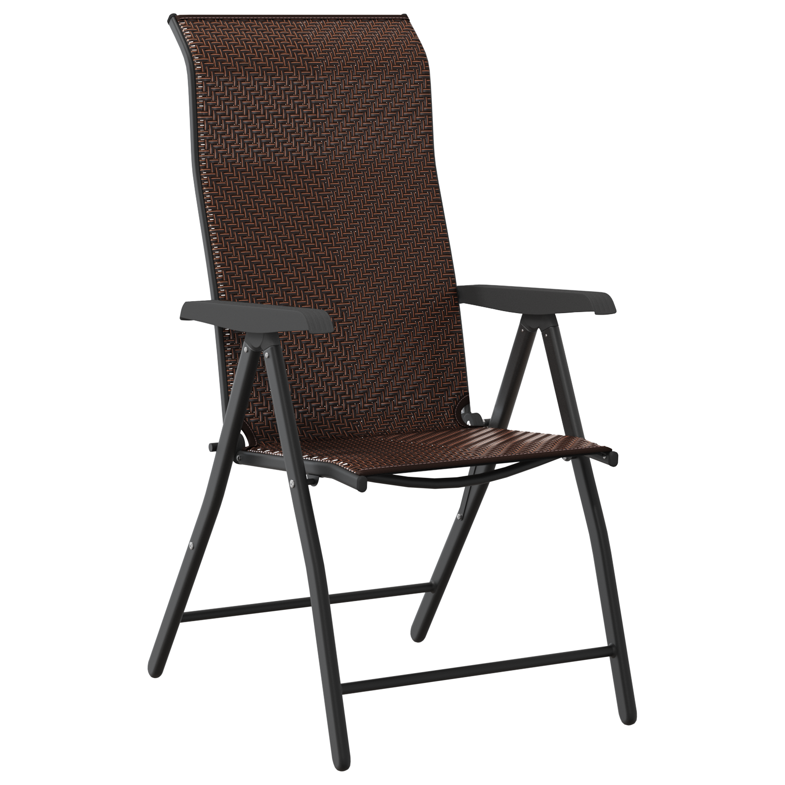 Set de dining pentru grădină 5 piese Maro Ratan poliester GartenMobel Dekor