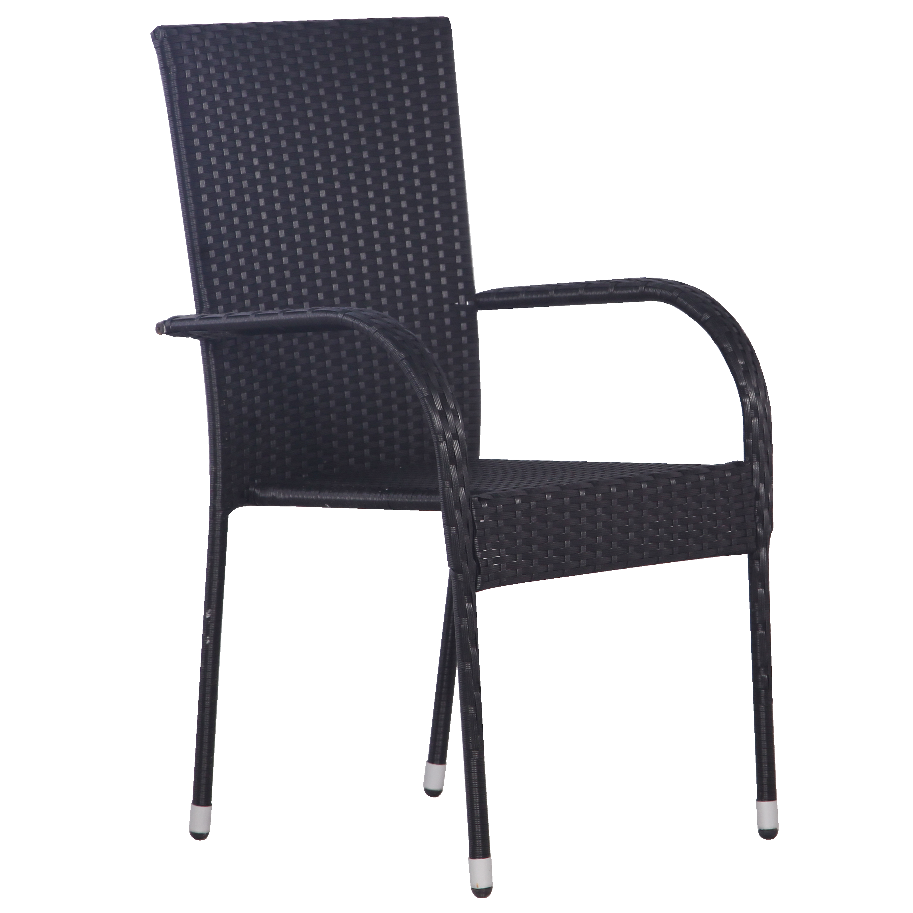 Set de Masă pentru Grădină din 3 Piese Negru Poliratan GartenMobel Dekor