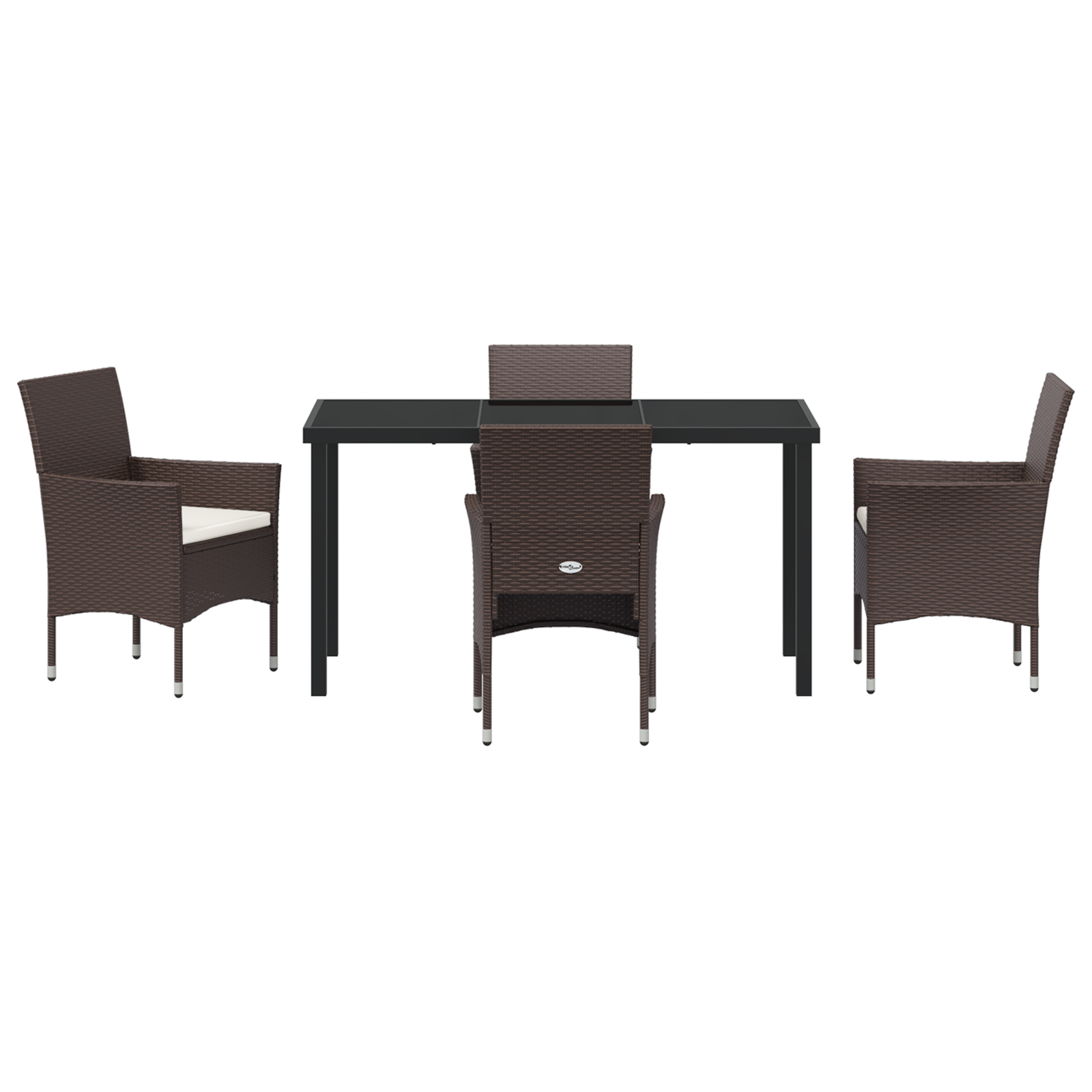 Set de grădină cu 5 piese Maro Rattan Sintetic GartenMobel Dekor