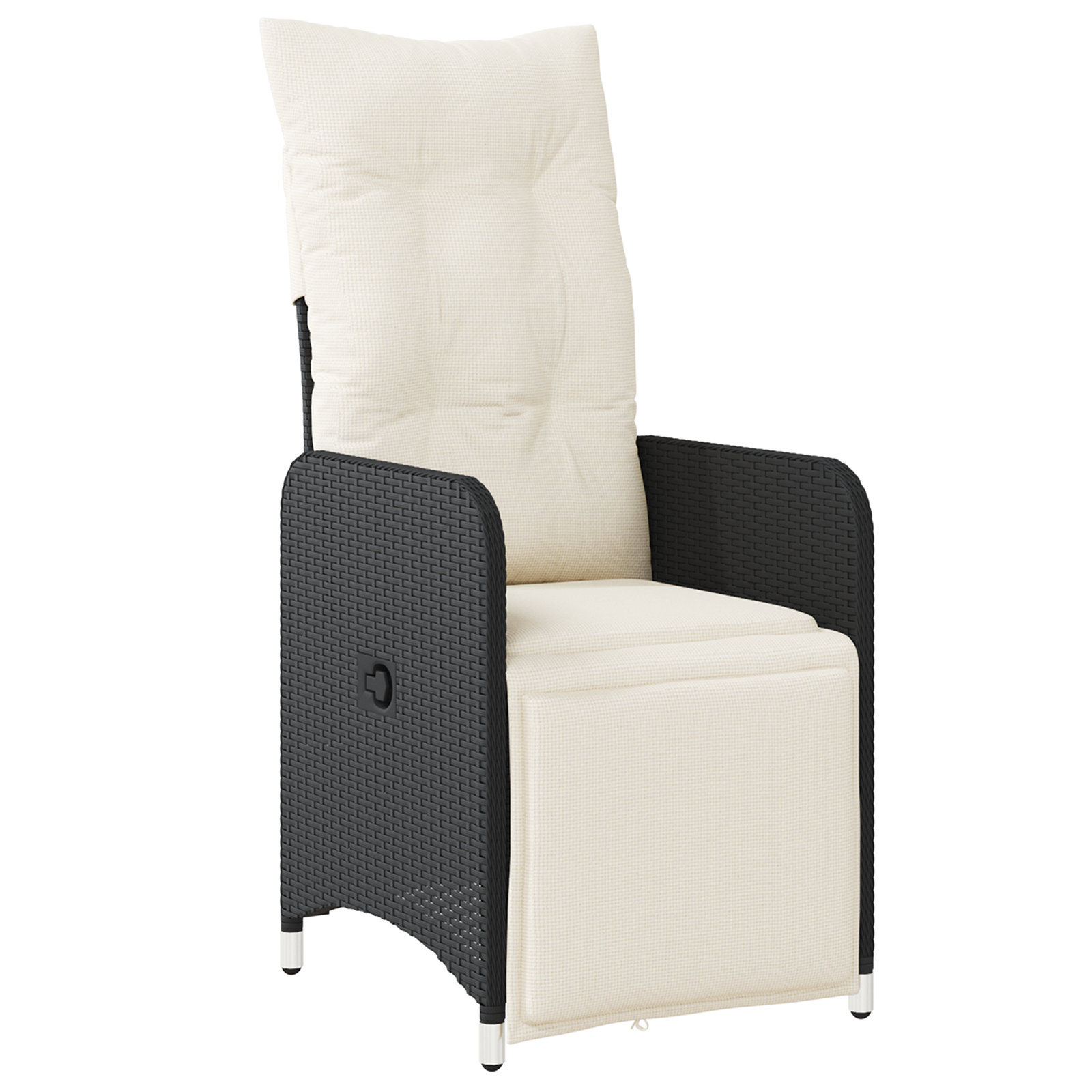 Set mobilier de grădină 5 piese cu perne negre din poliratan. GartenMobel Dekor