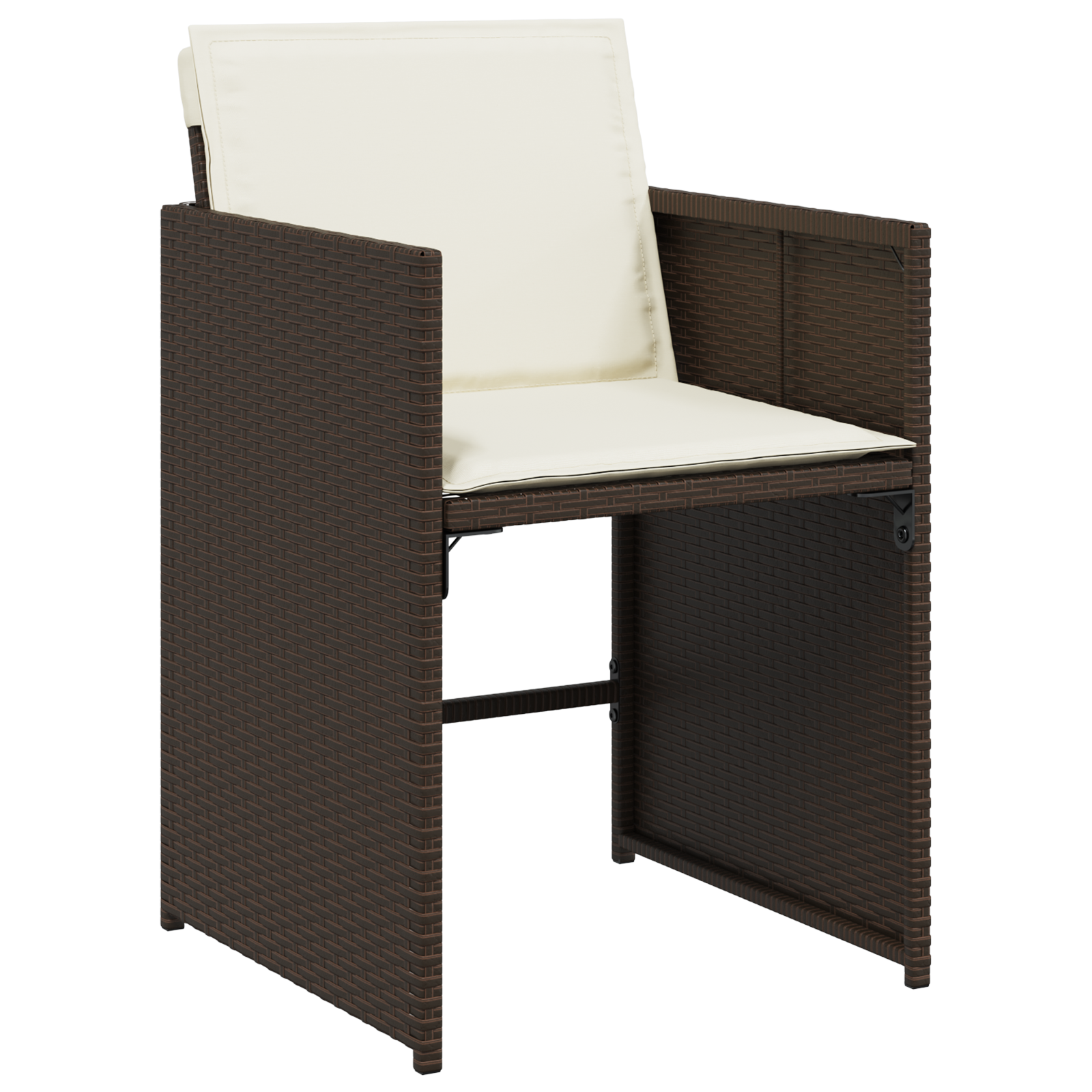 Set de 5 Piese pentru Dining în Grădină cu Perne Maro Ratan Poli GartenMobel Dekor