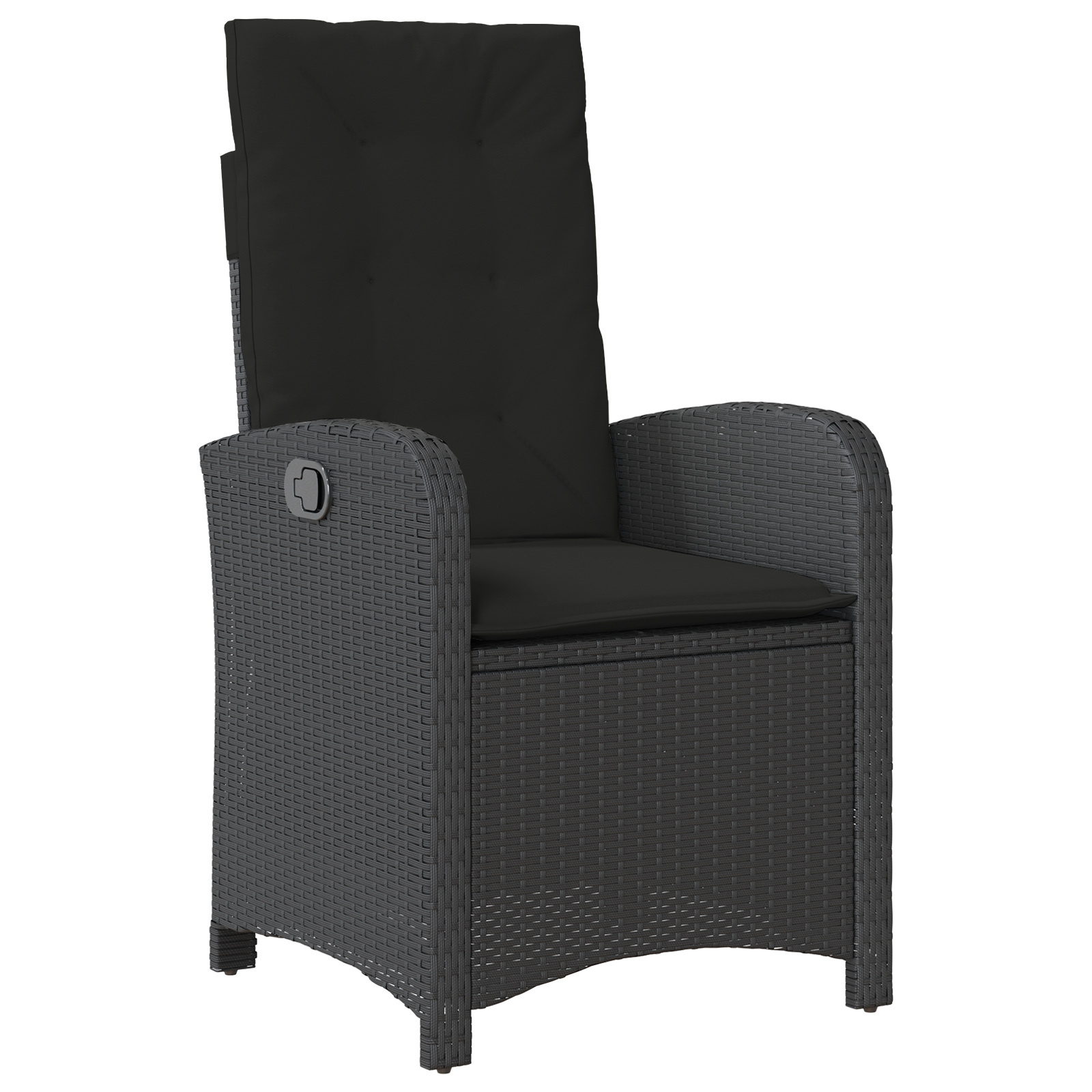 Set de Dining pentru Grădină de 5 Piese cu Perne Negru Rattan Polimeric GartenMobel Dekor