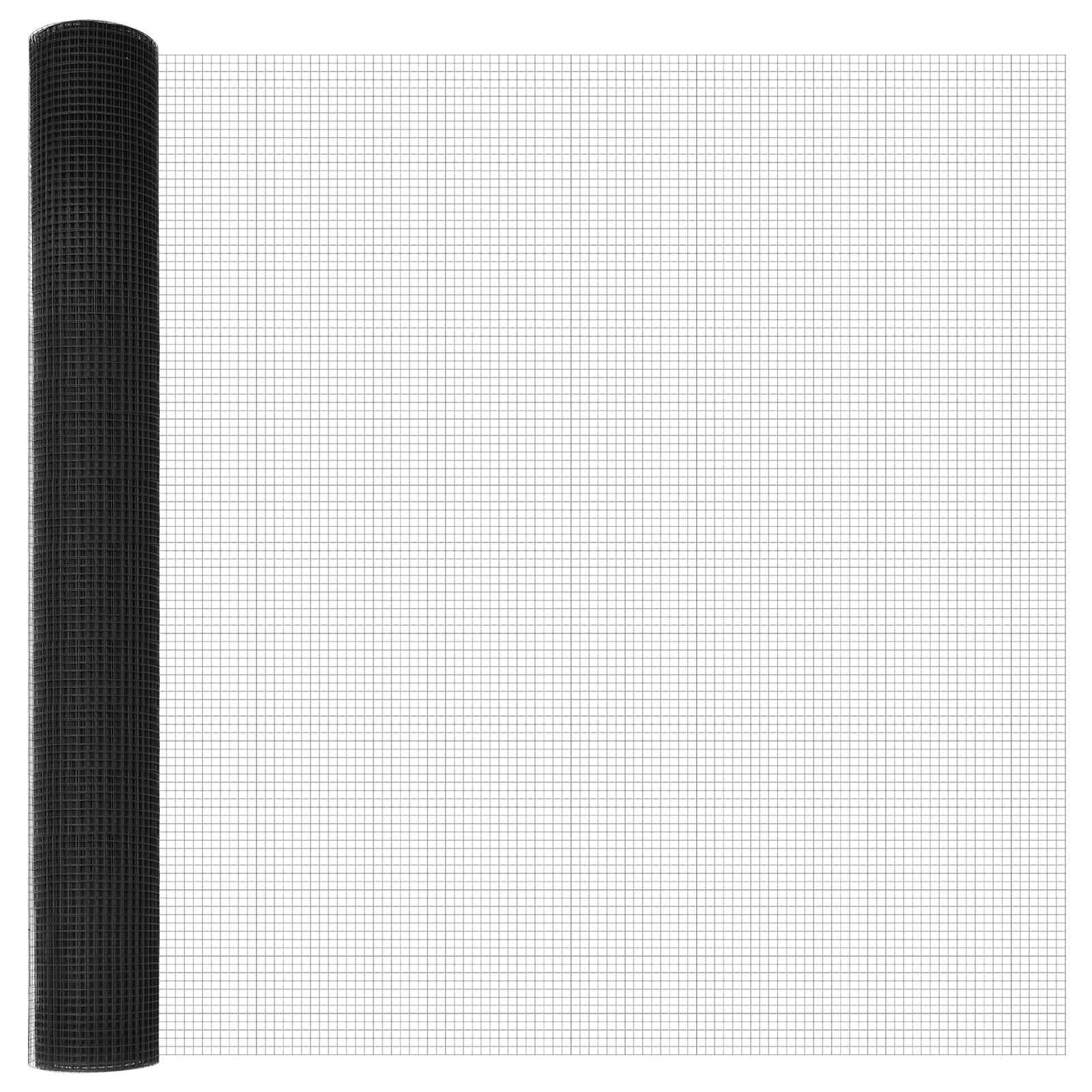 Gard din fir sudat cu 7 stâlpi gri 1.2x10 m din oțel GartenMobel Dekor